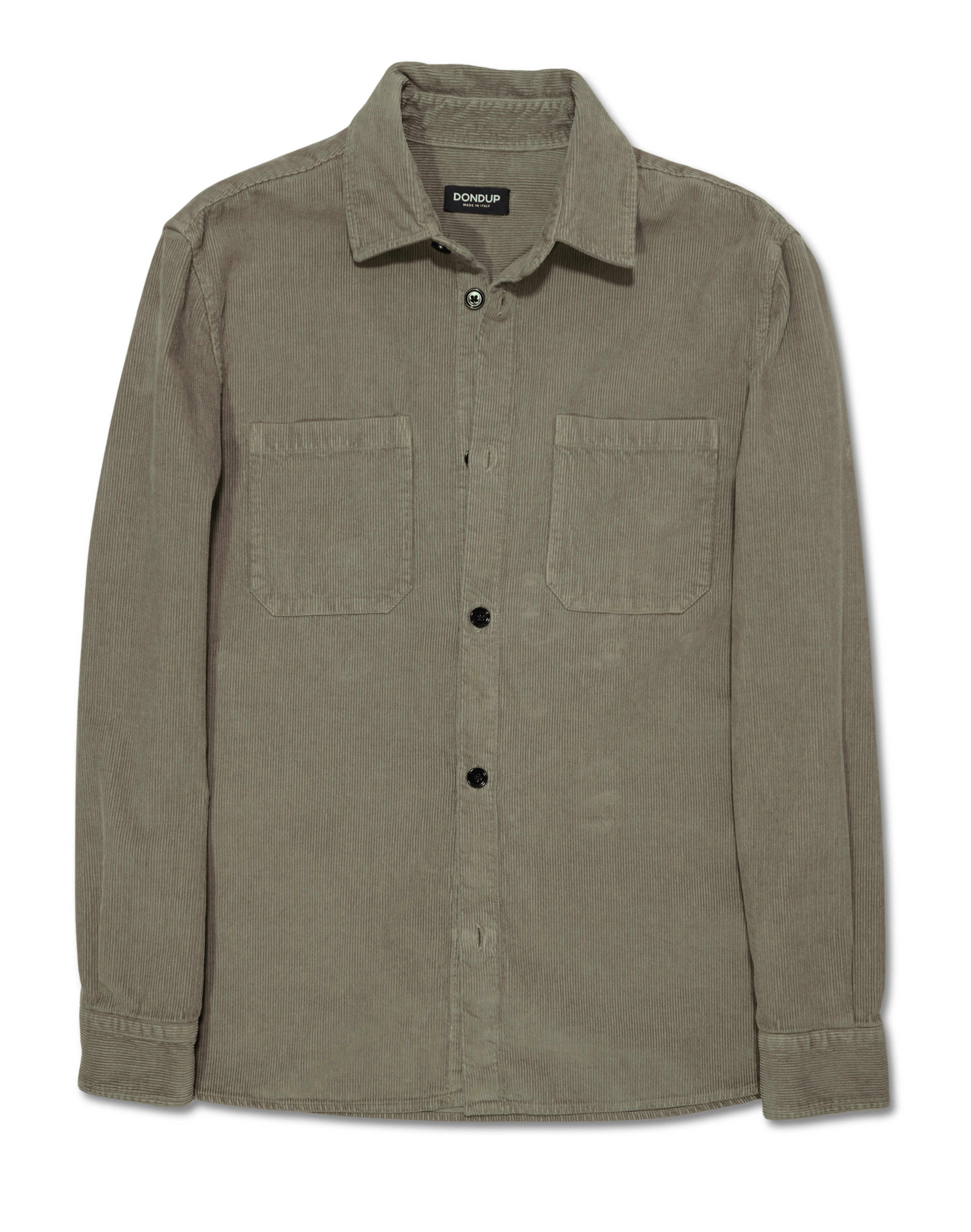 Dondup Fine Corduroy Overshirt Green