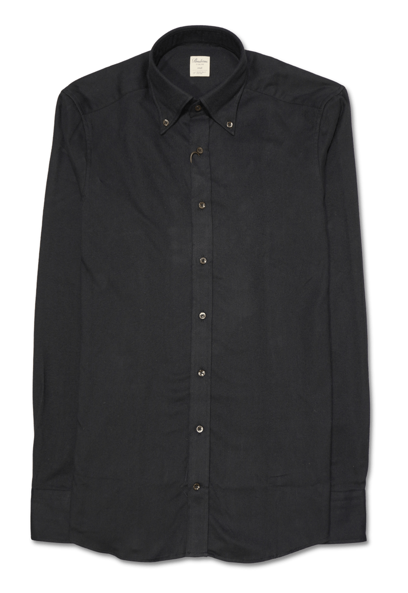 Stenströms Slim Fit Button Down Shirt Black
