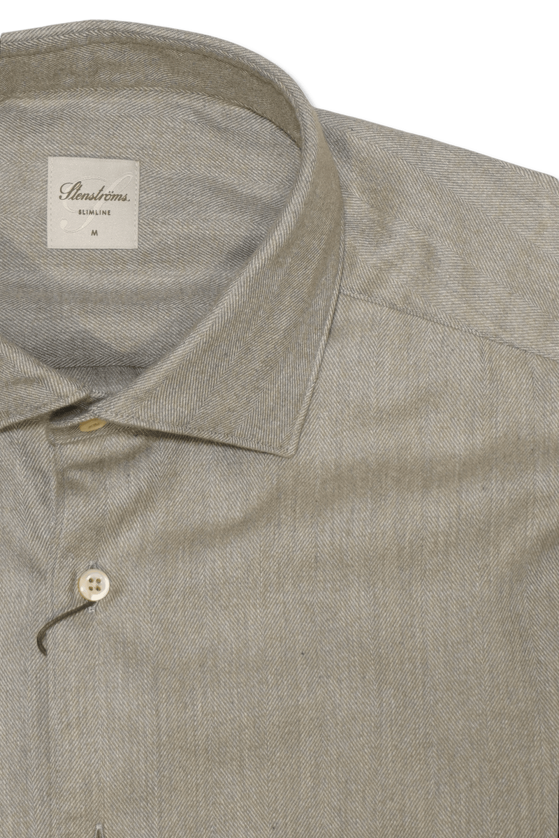 Stenströms Shirt Chevron Light Brown