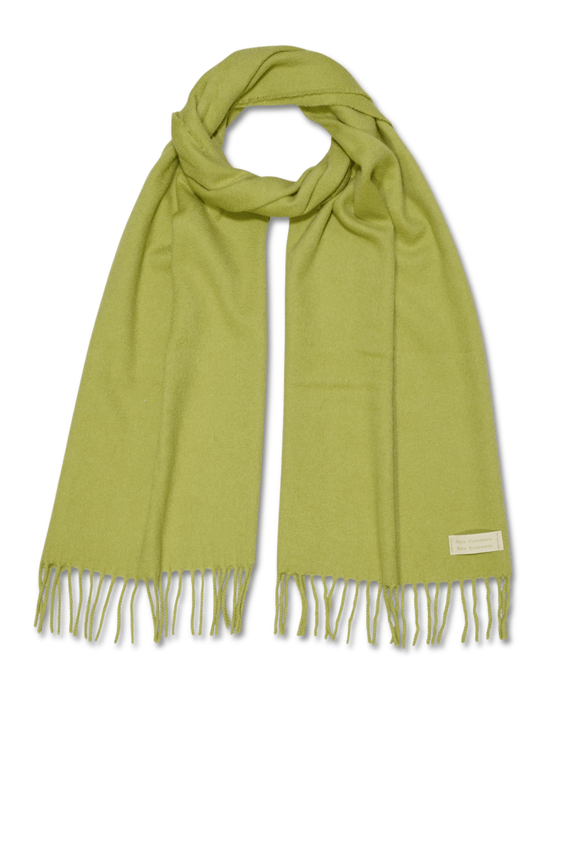 Pure Cashmere Scarf Light Green