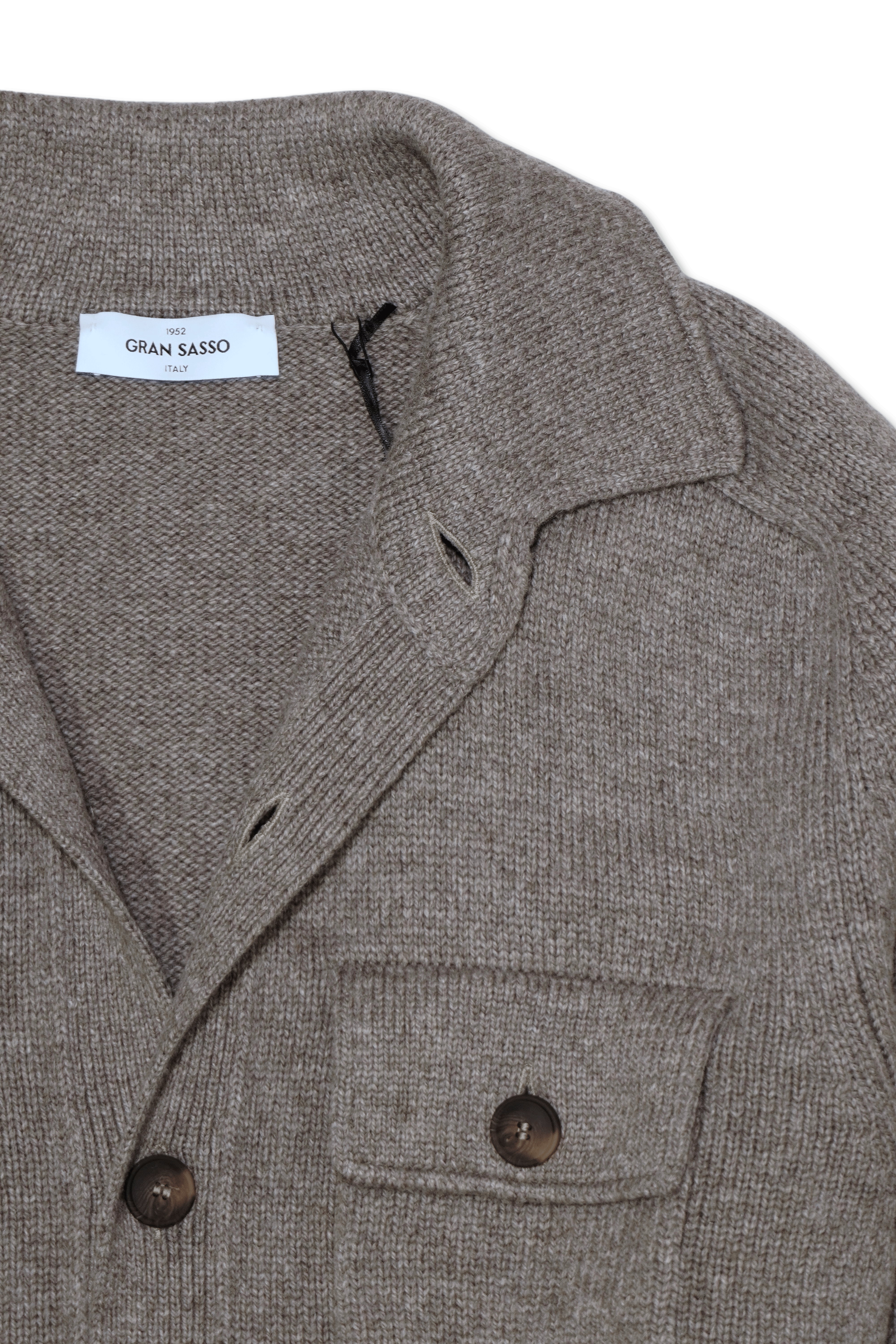 Gran Sasso Virgin Wool Cardigan Taupe