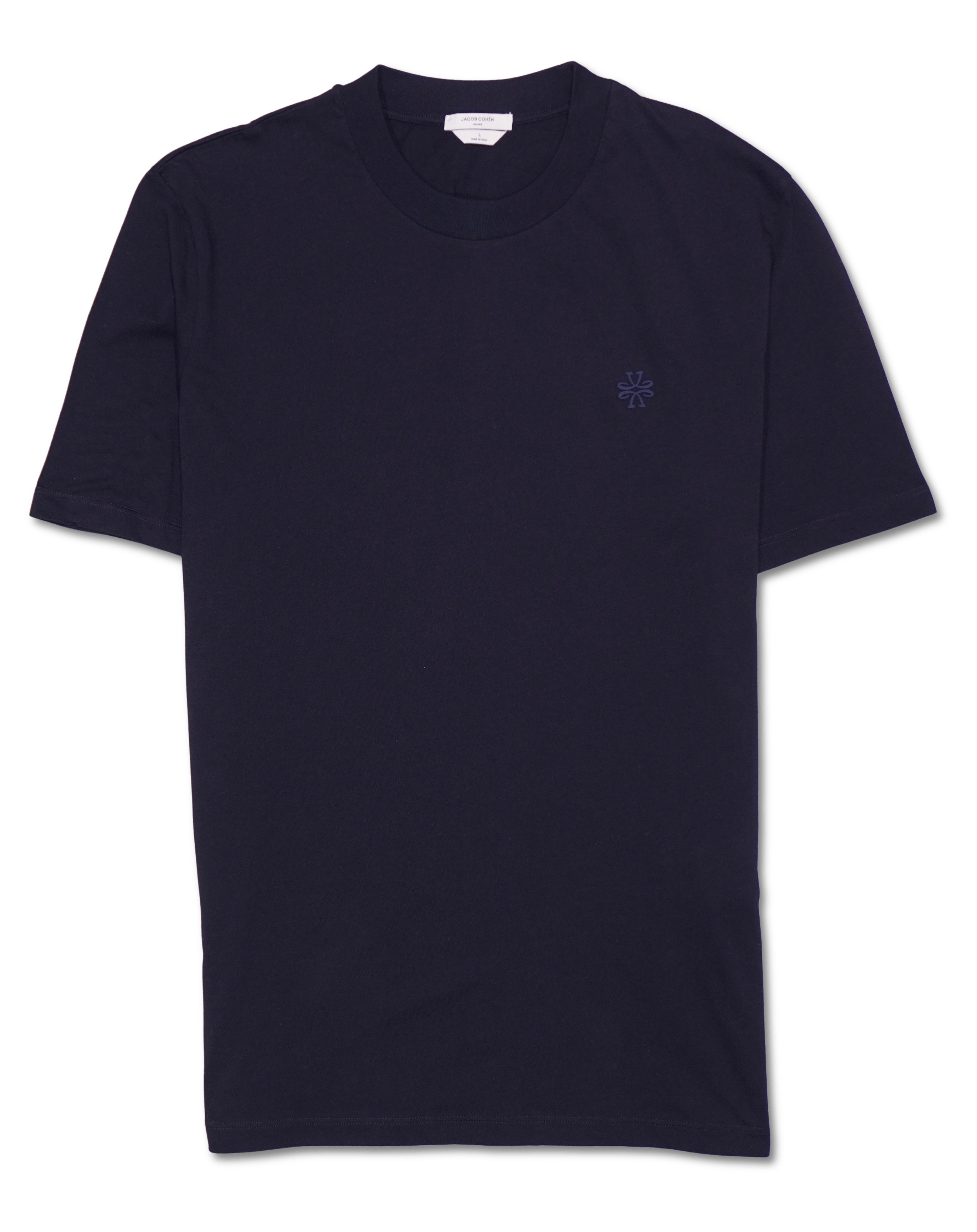 Jacob Cohen T-Shirt Pure Cotton Logo Navy