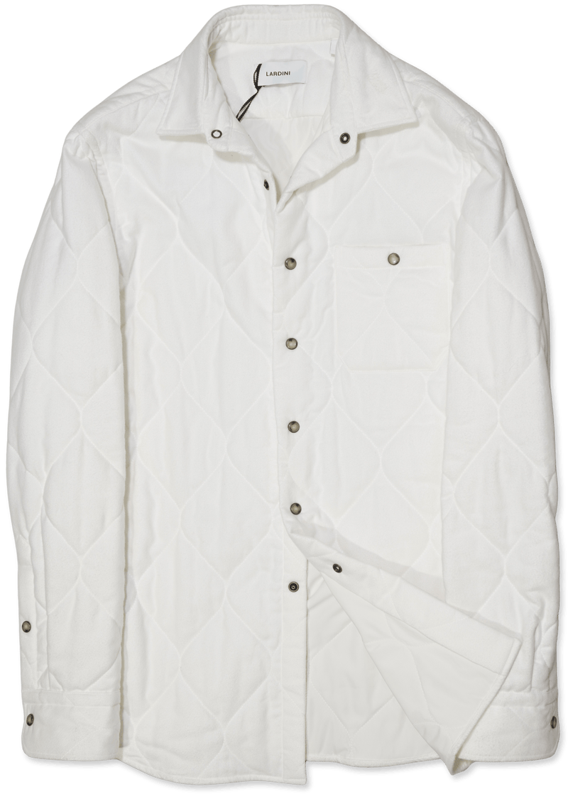 Lardini Unlined Shirt Jacket White