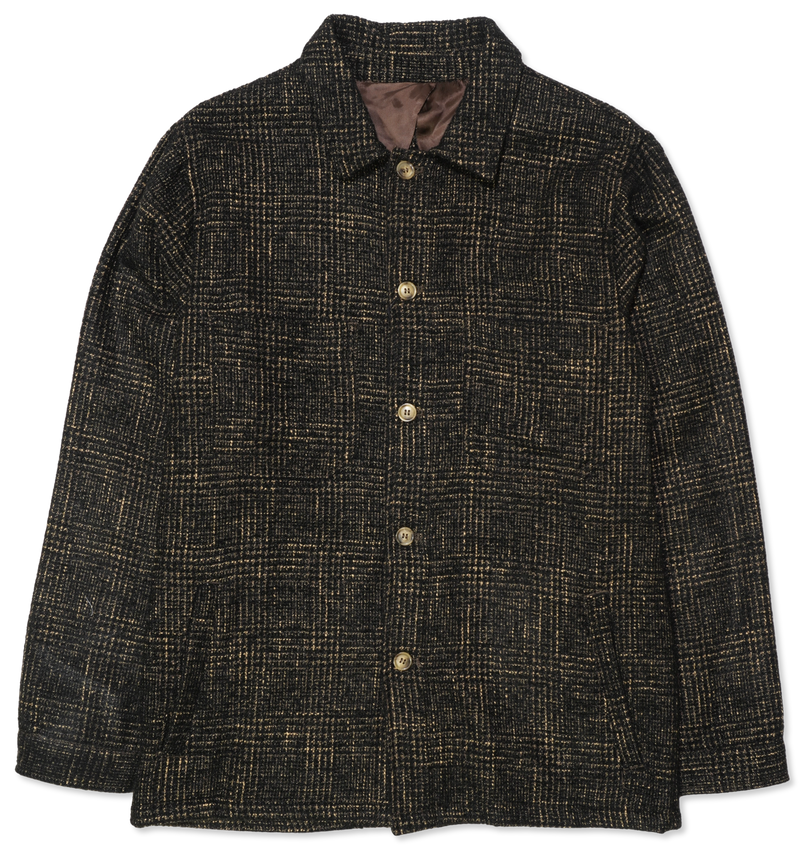 Sand Overshirt Check Black