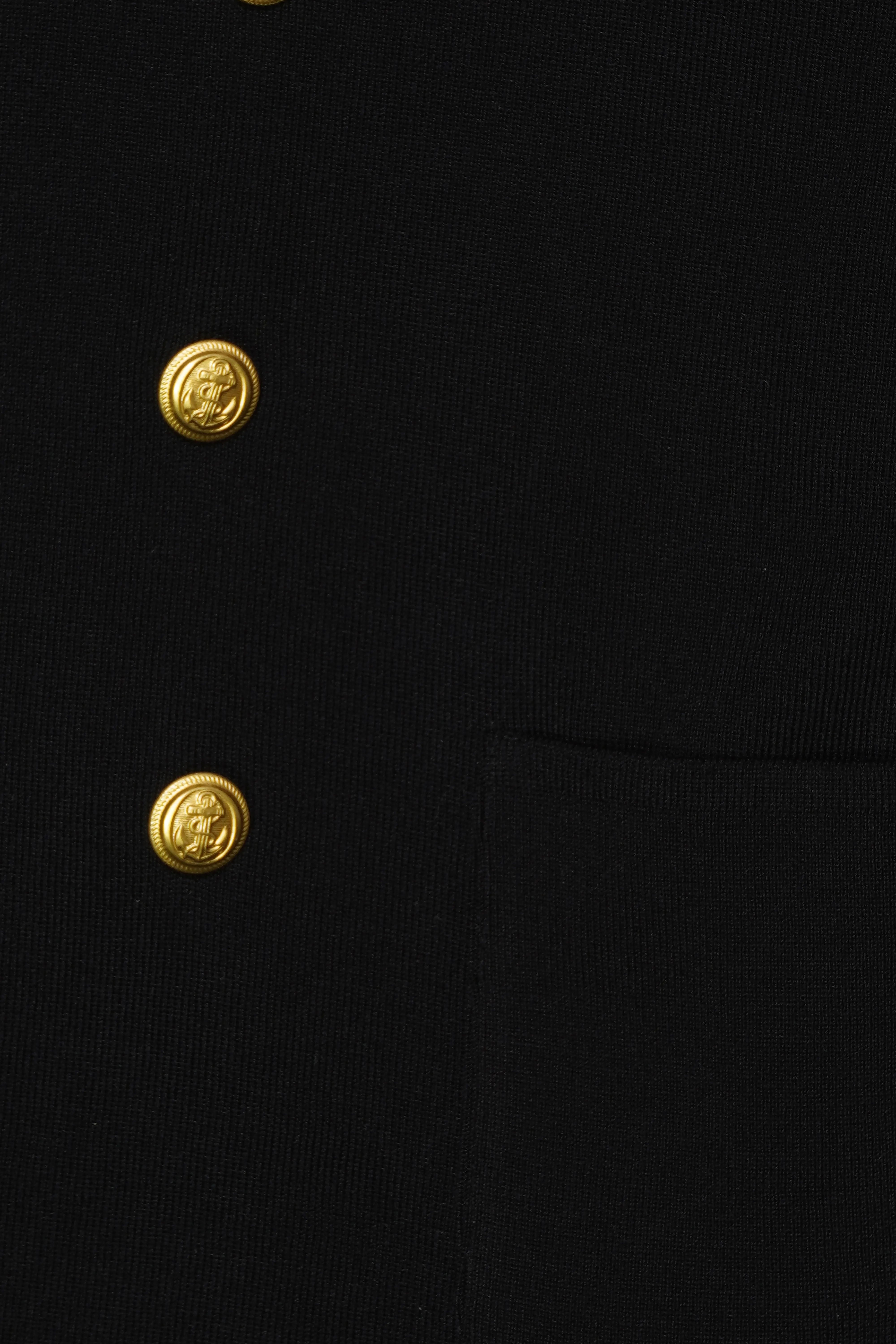 PT Torino Double Breasted Knit Blazer Black