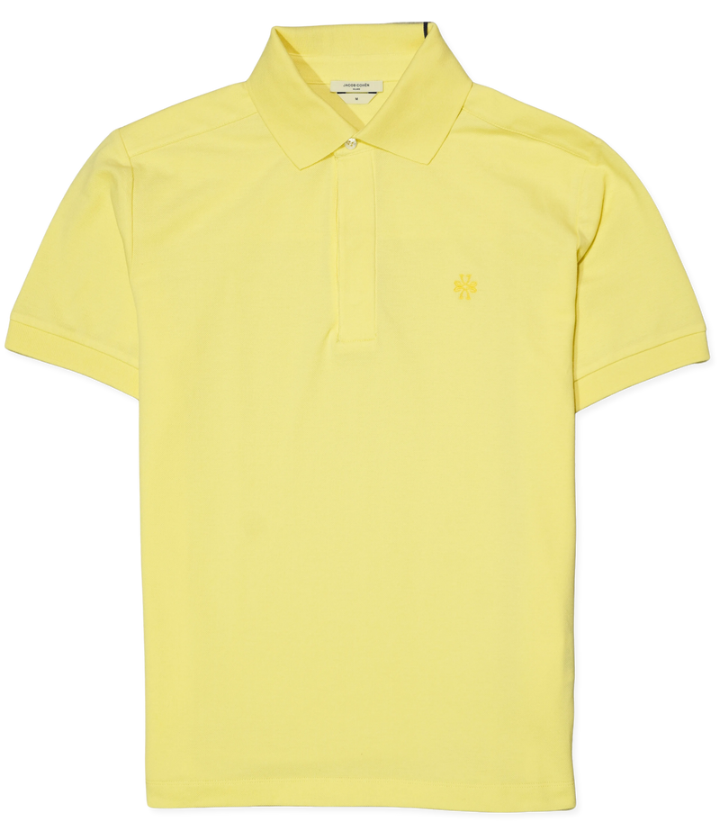 Jacob Cohen Yellow Cotton Polo Shirt