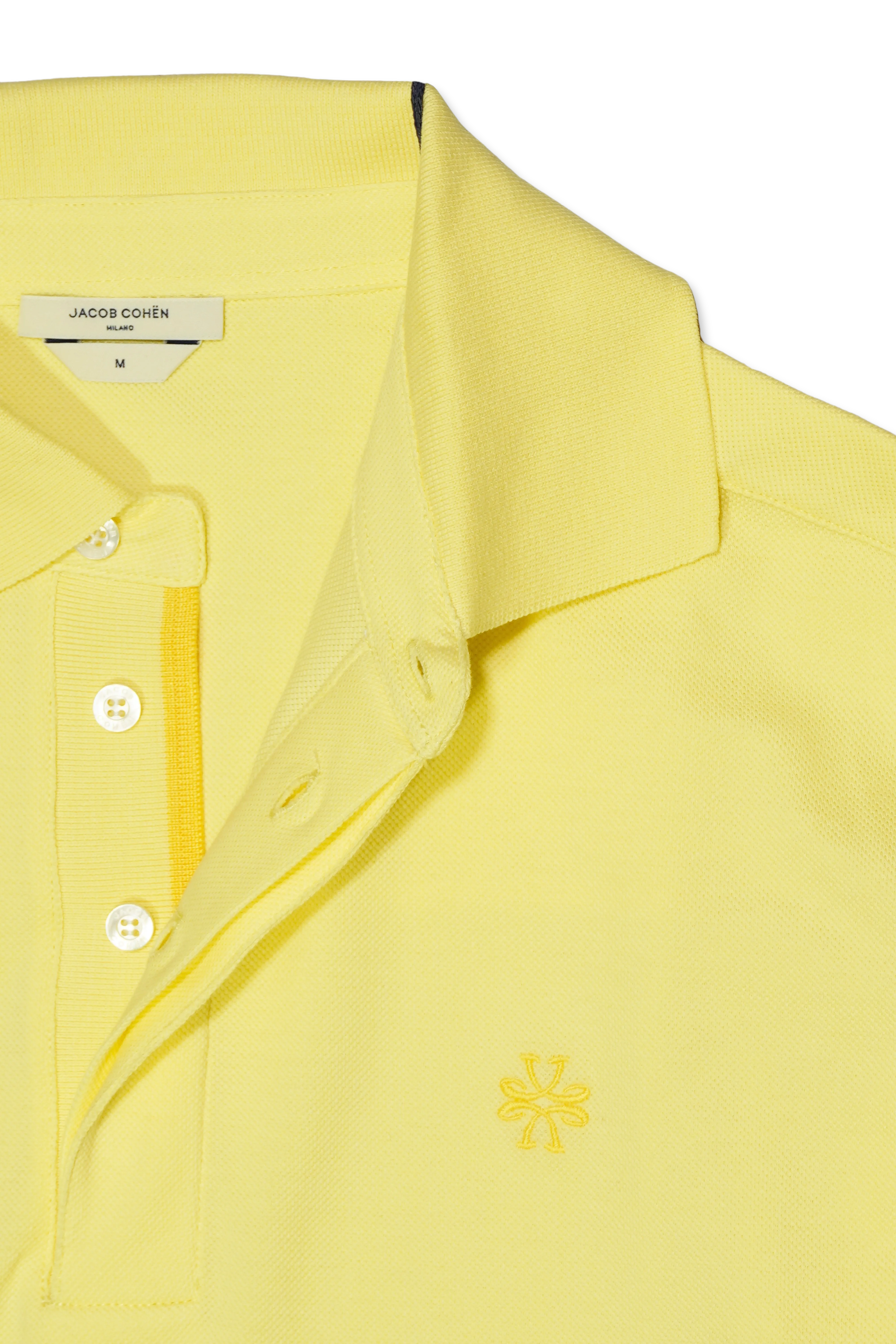 Jacob Cohen Yellow Cotton Polo Shirt