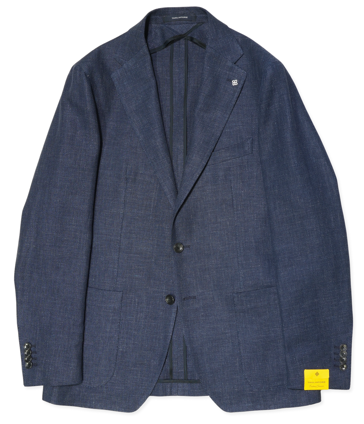 Tagliatore Jacket Linen Cotton Navy