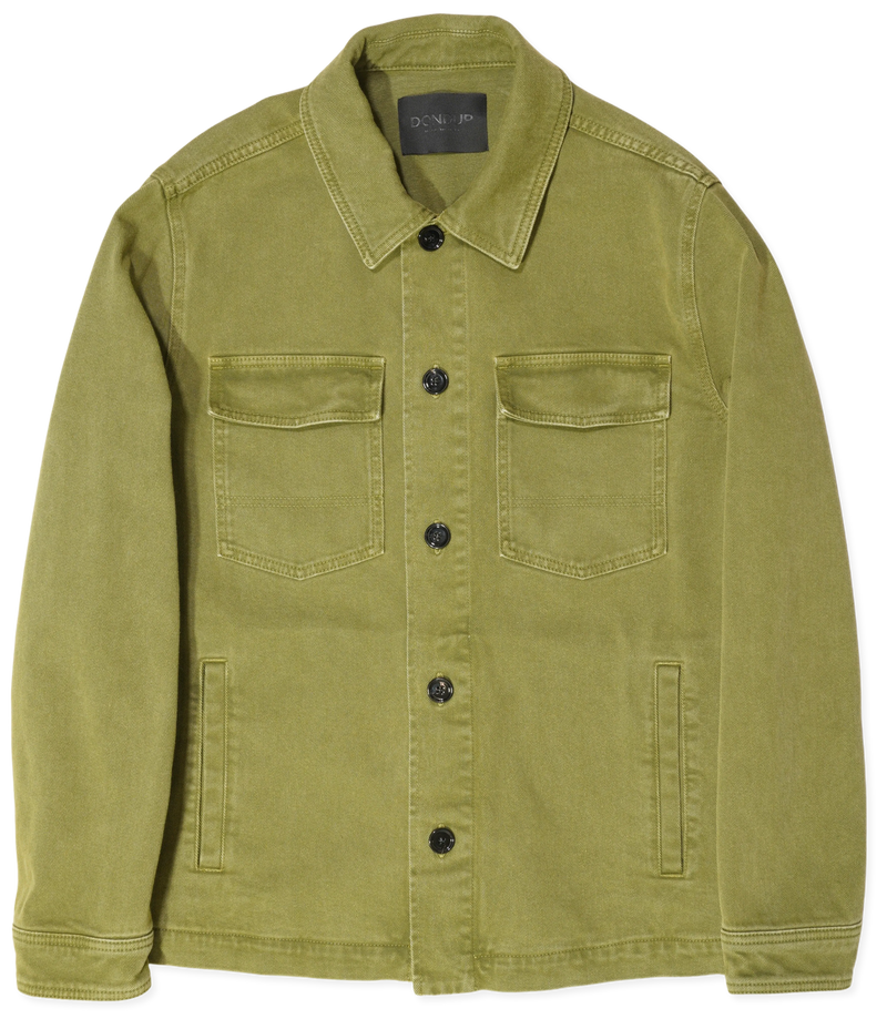 Dondup Jacket Washed Cotton Green