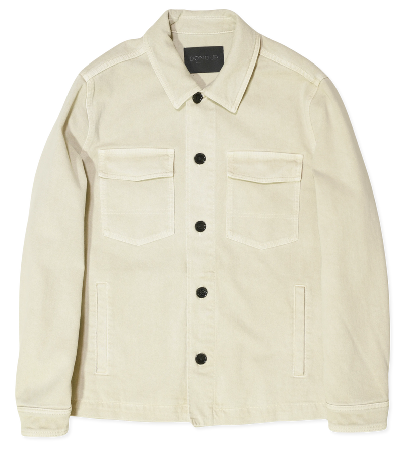 Dondup Jacket Washed Cotton Beige
