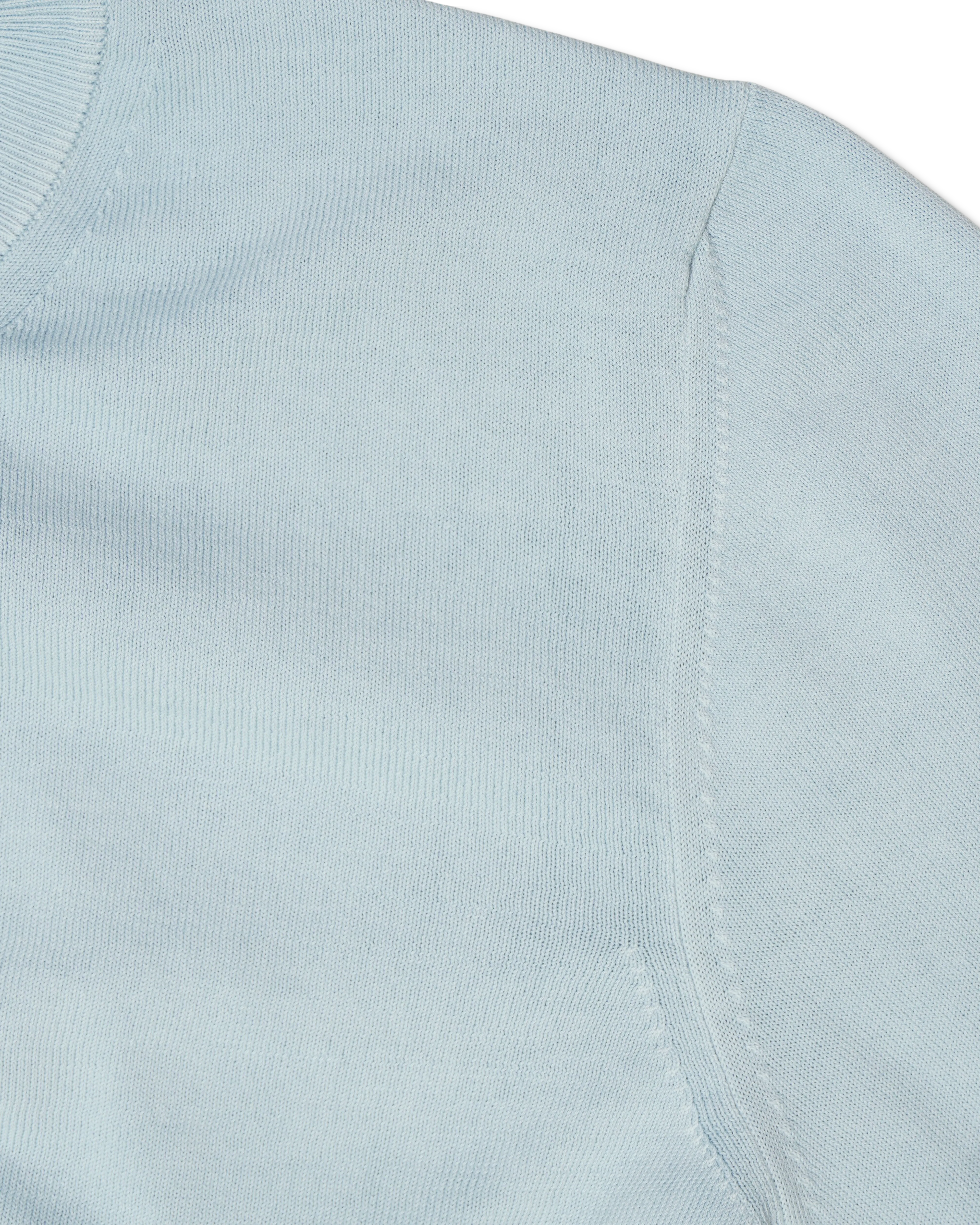 Dondup Garment Dyed Cotton Pullover Light Blue