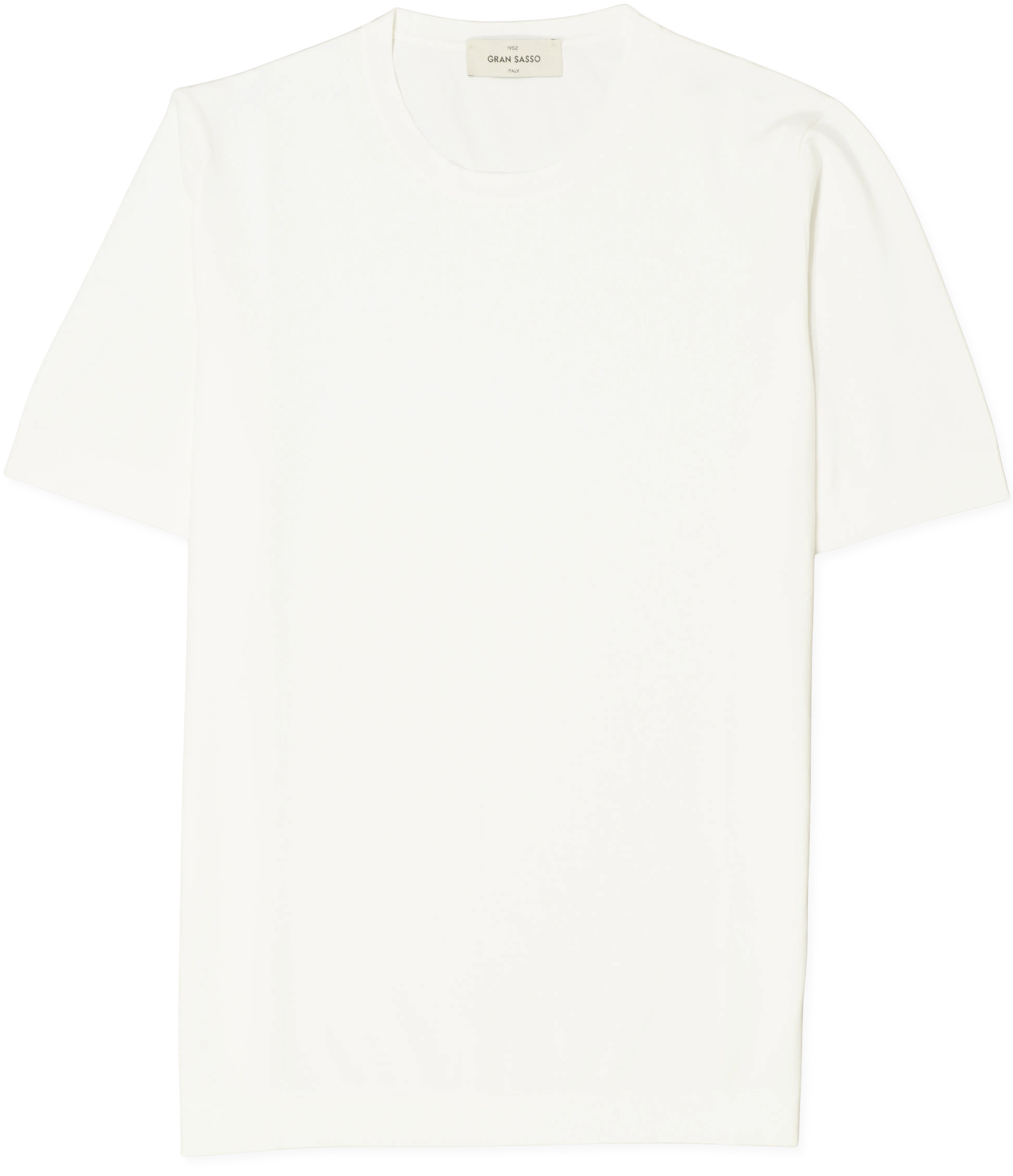 Gran Sasso Knitted T-Shirt Washed Cotton White