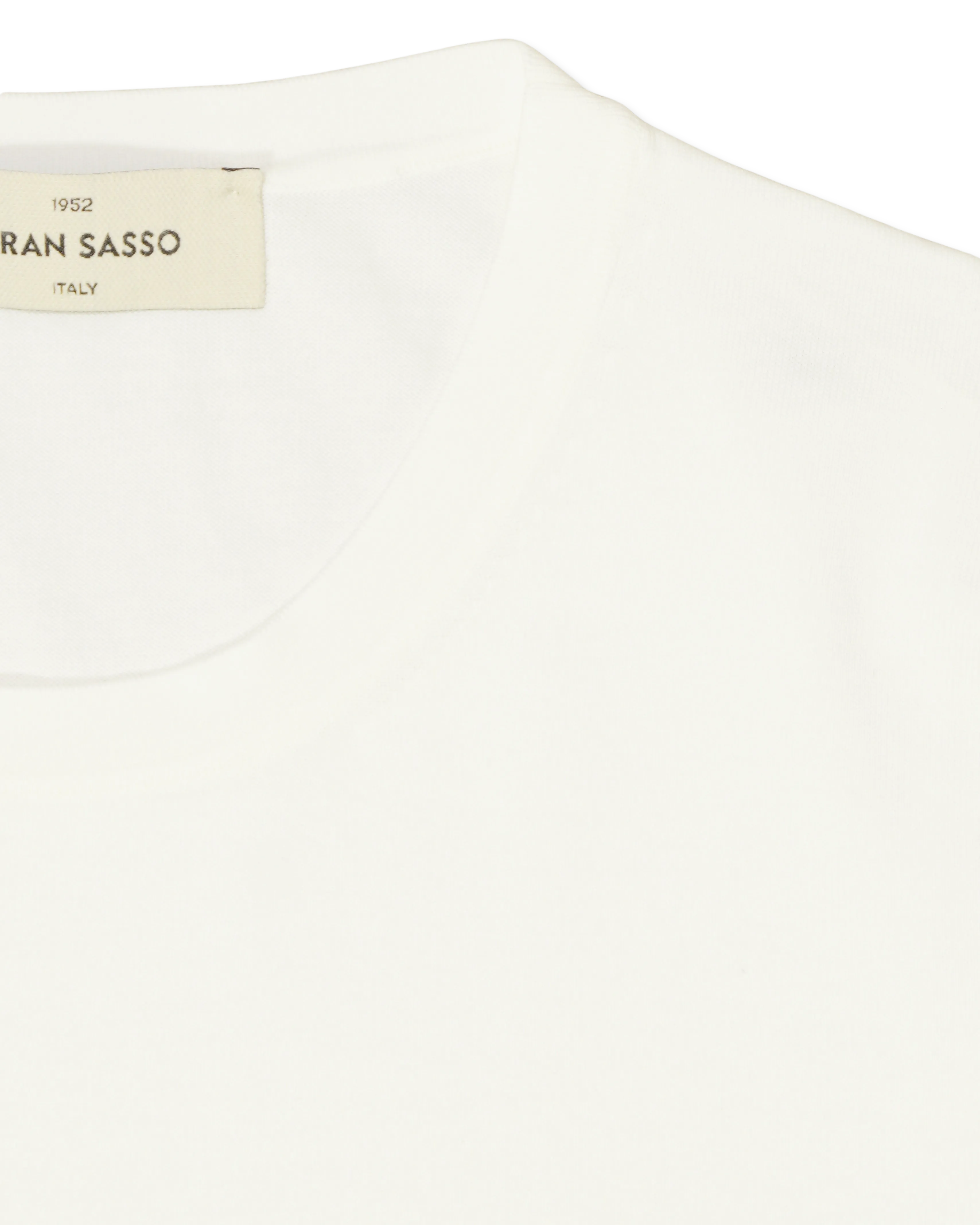 Gran Sasso Knitted T-Shirt Washed Cotton White