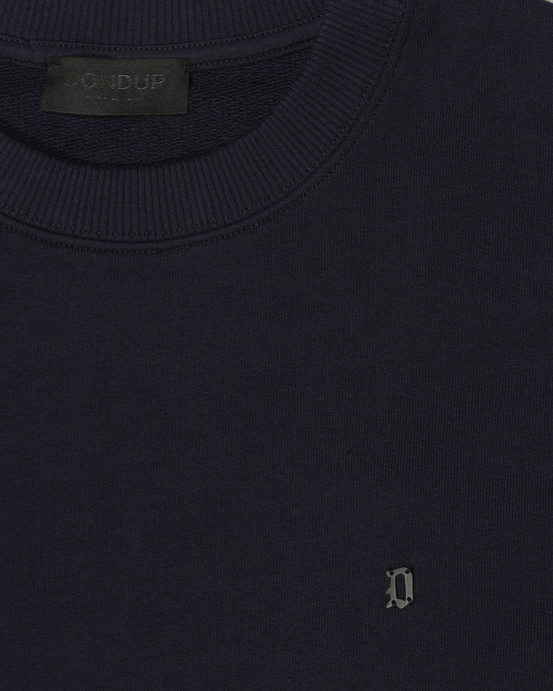 Dondup Pure Cotton Loopback Sweatshirt Navy