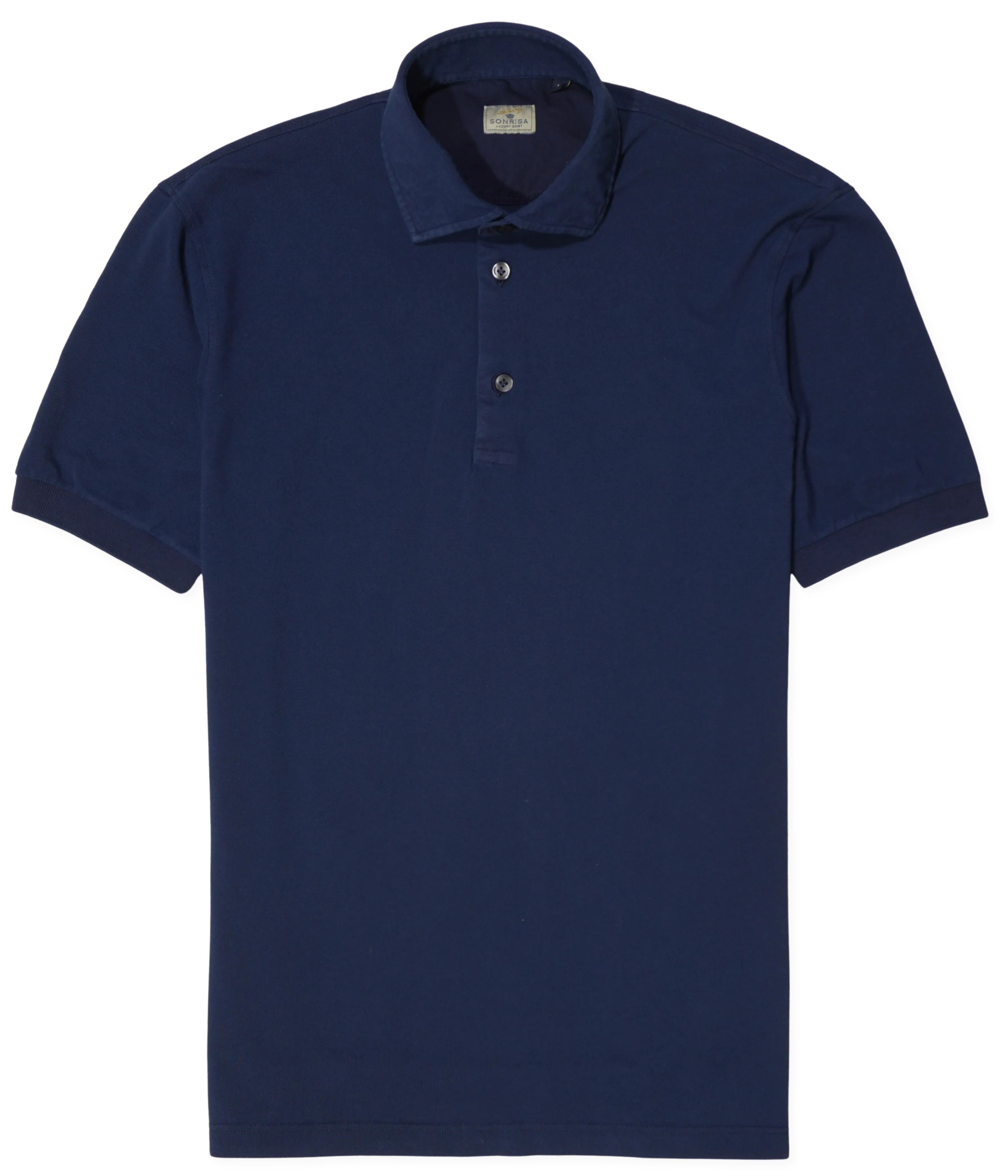 Sonrisa Polo Shirt Washed Cotton Navy