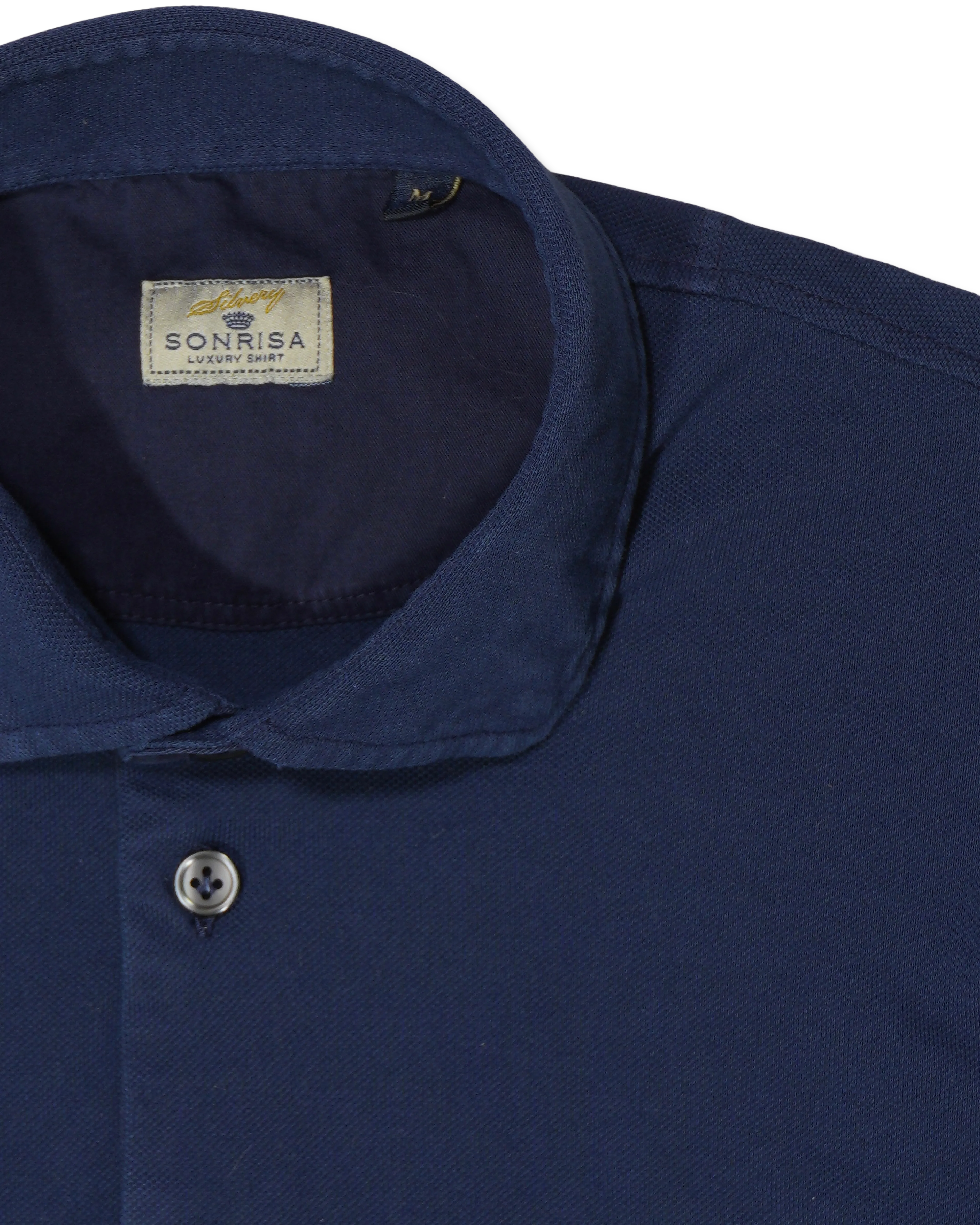 Sonrisa Polo Shirt Washed Cotton Navy