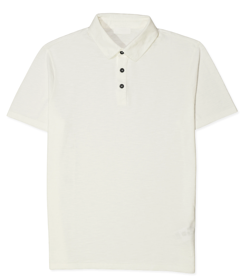 Dondup Washed Jersey Polo Shirt White