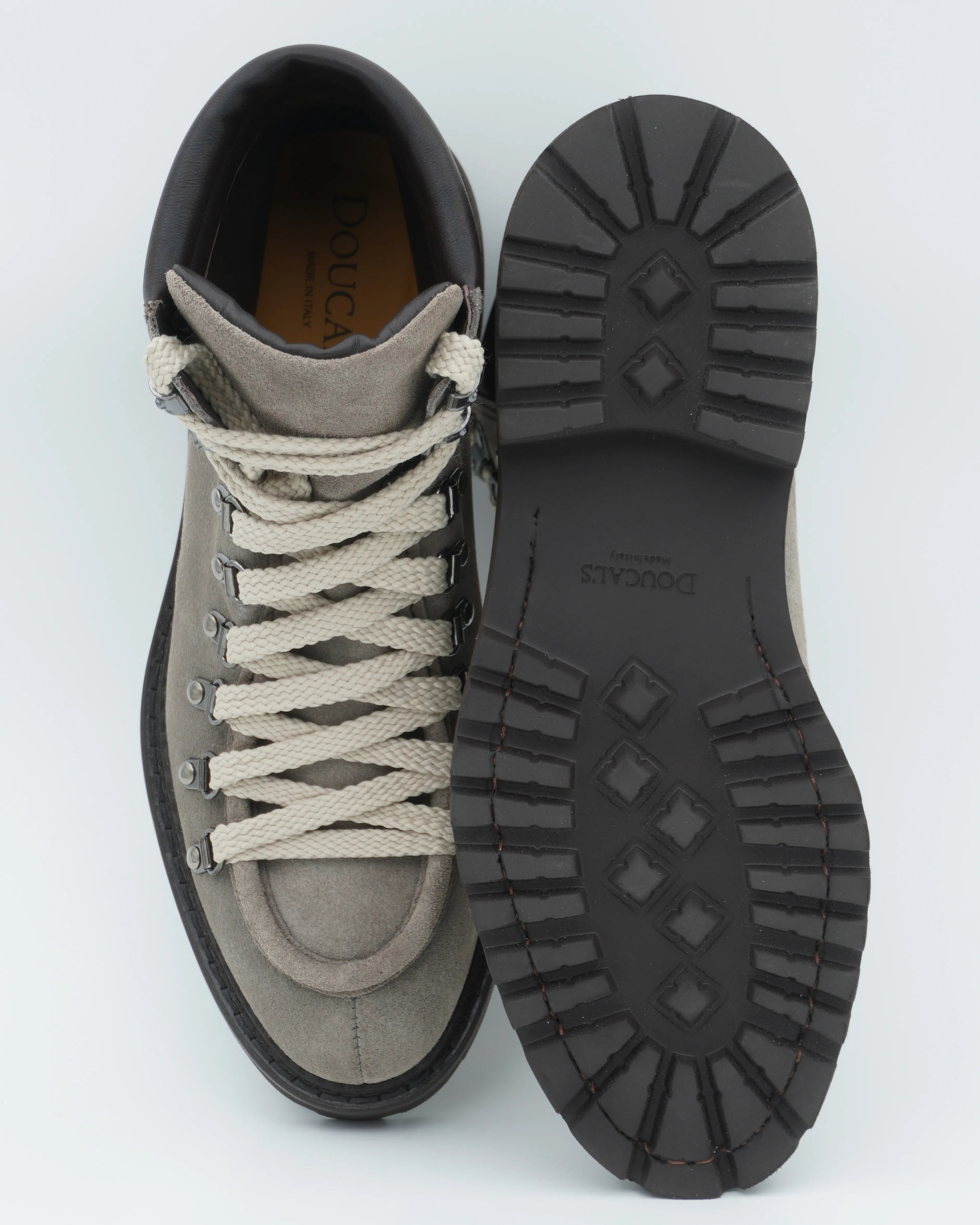 Doucals Lace-up Hiking Boot Light Grey