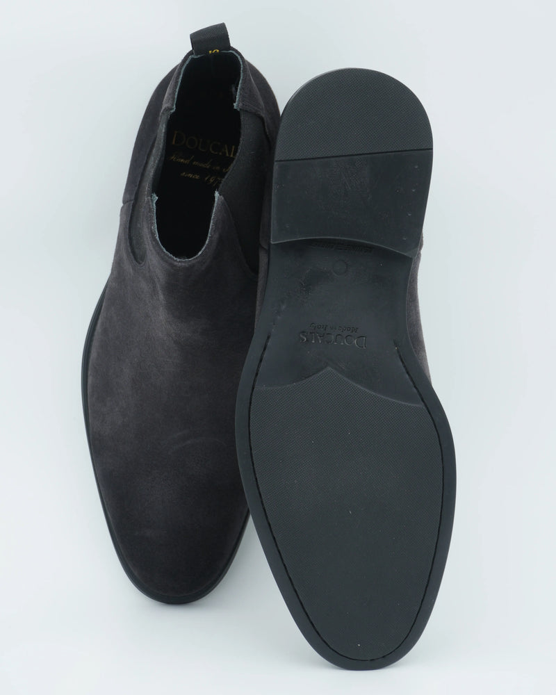 Doucals Chelsea Boots Suede Dark Grey