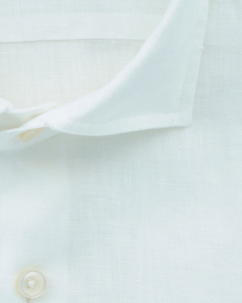 Xacus Shirt Pure Linen Slim Fit White