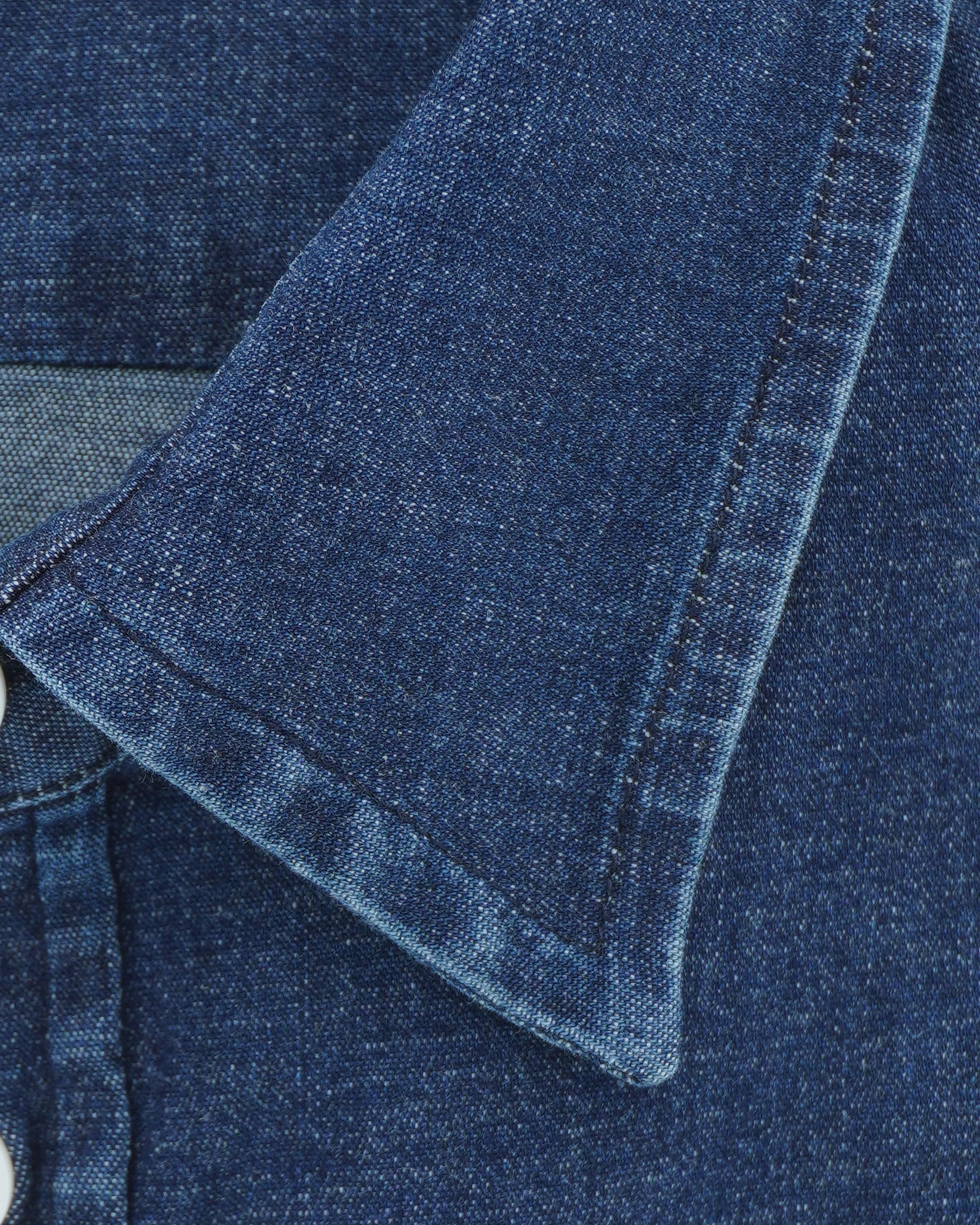 Dondup Denim Shirt Slim Fit Dark Blue