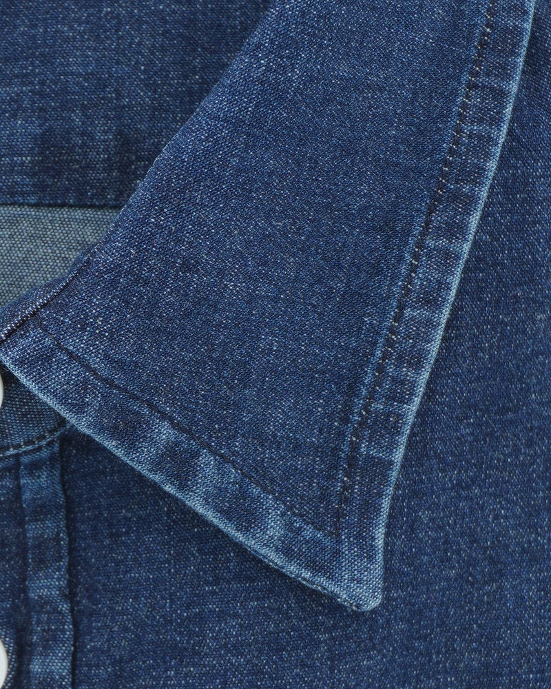 Dondup Denim Shirt Slim Fit Dark Blue
