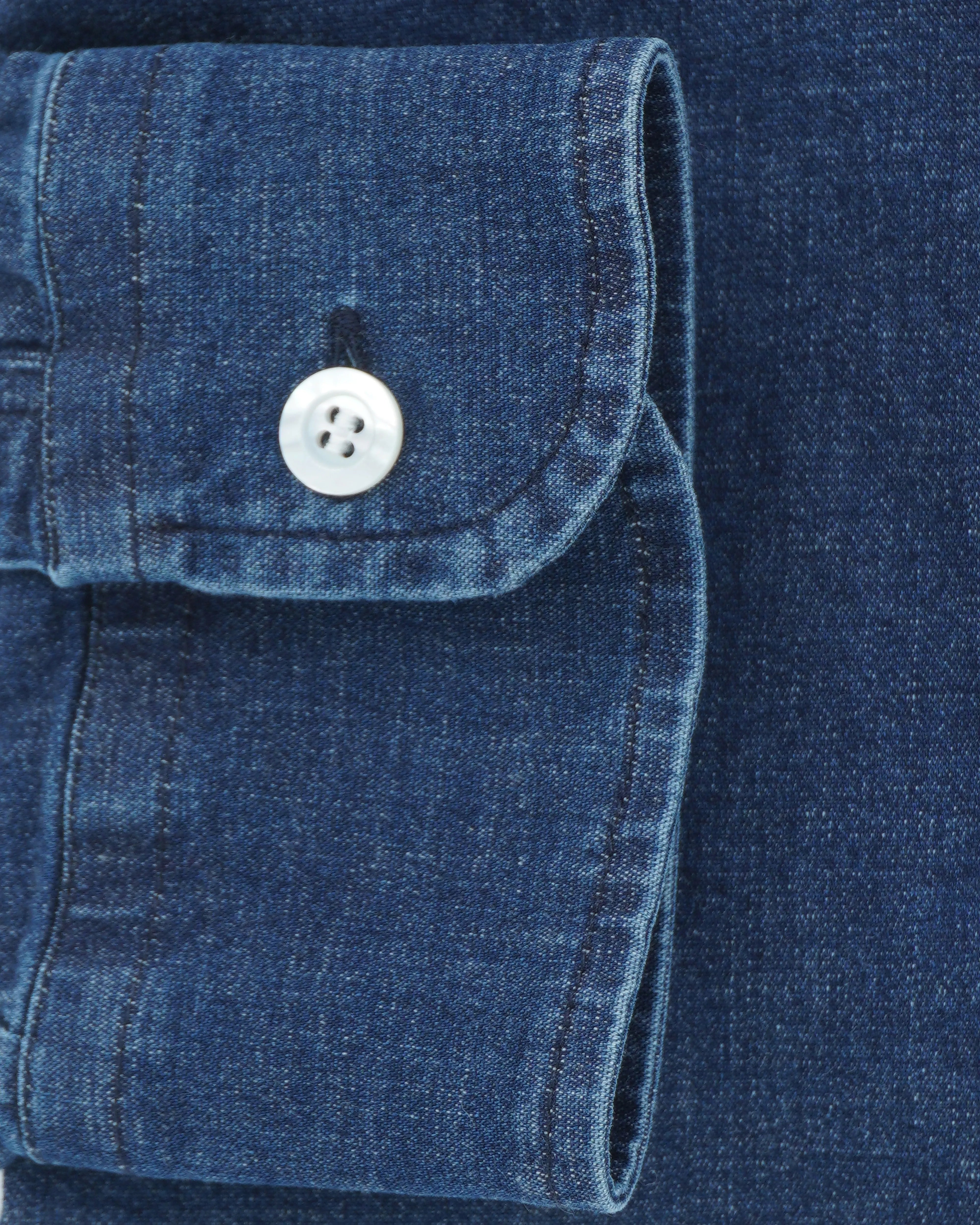 Dondup Denim Shirt Slim Fit Dark Blue