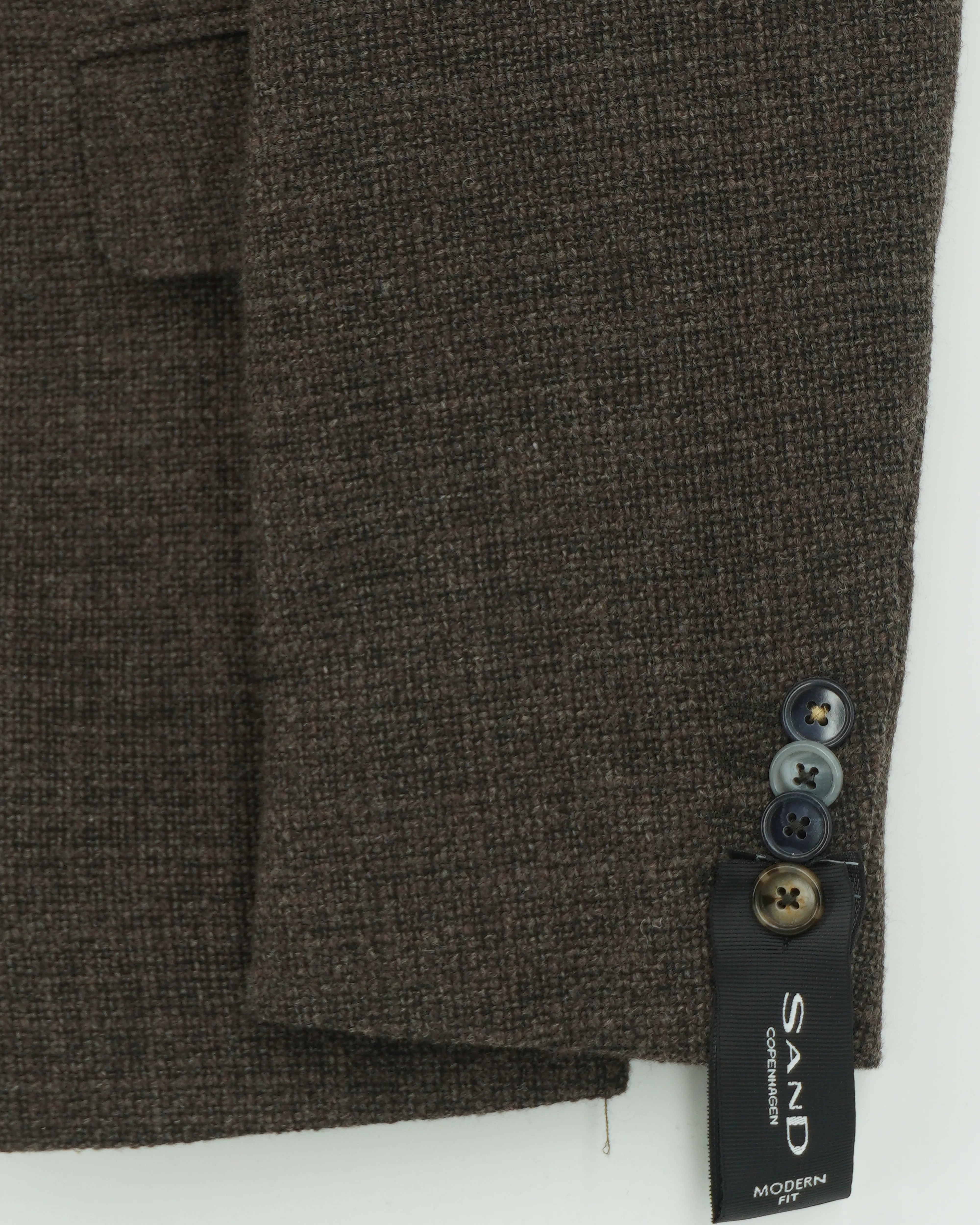 Sand Jacket Pure Wool Dark Brown