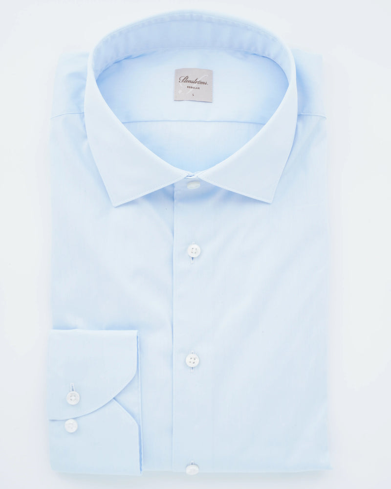 Stenströms Shirt Dress Stretch Regular Fit Light Blue