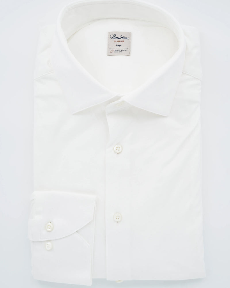 Stenströms Shirt Luxury Jersey White