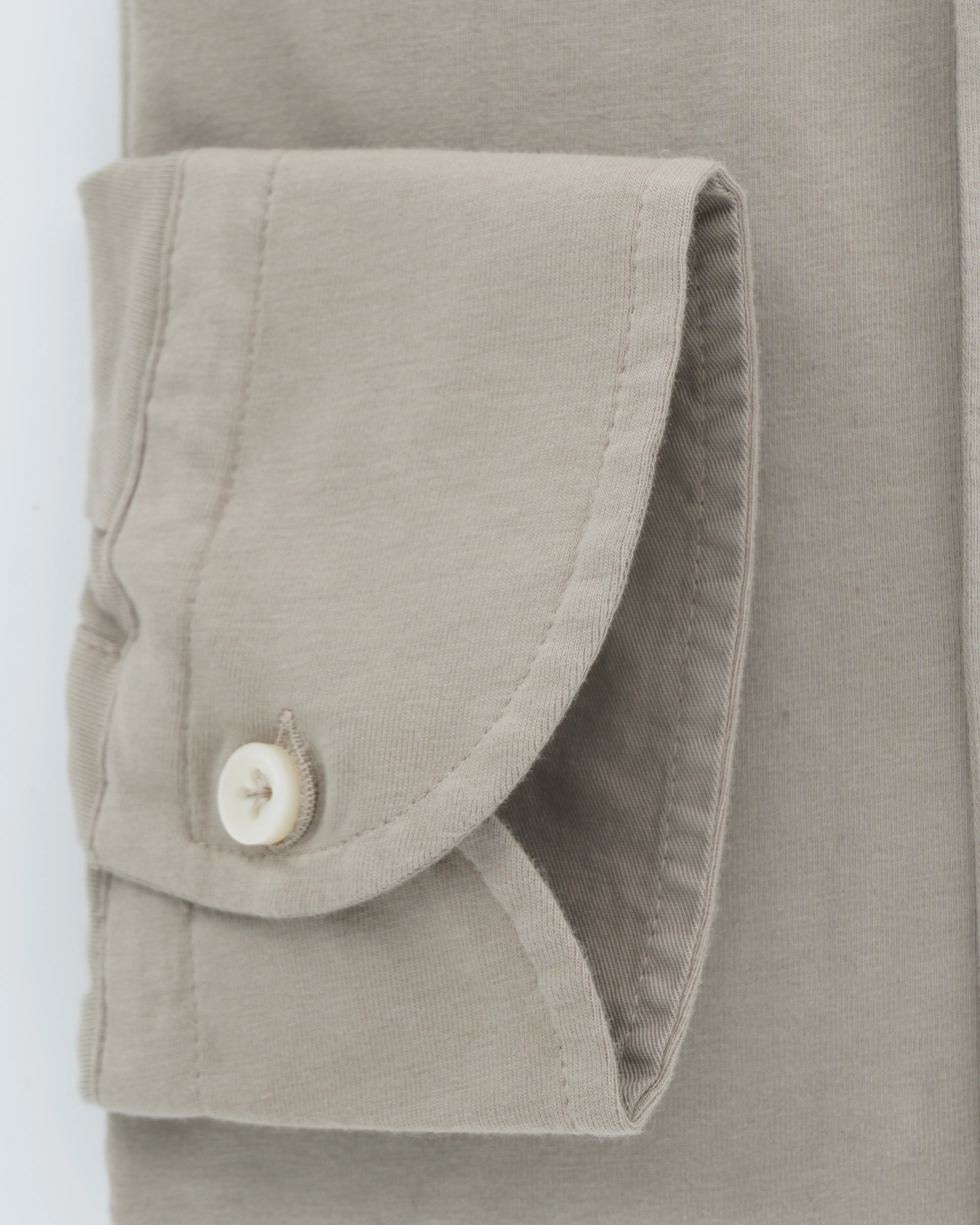 Sonrisa Shirt Washed Cotton Jersey Light Beige