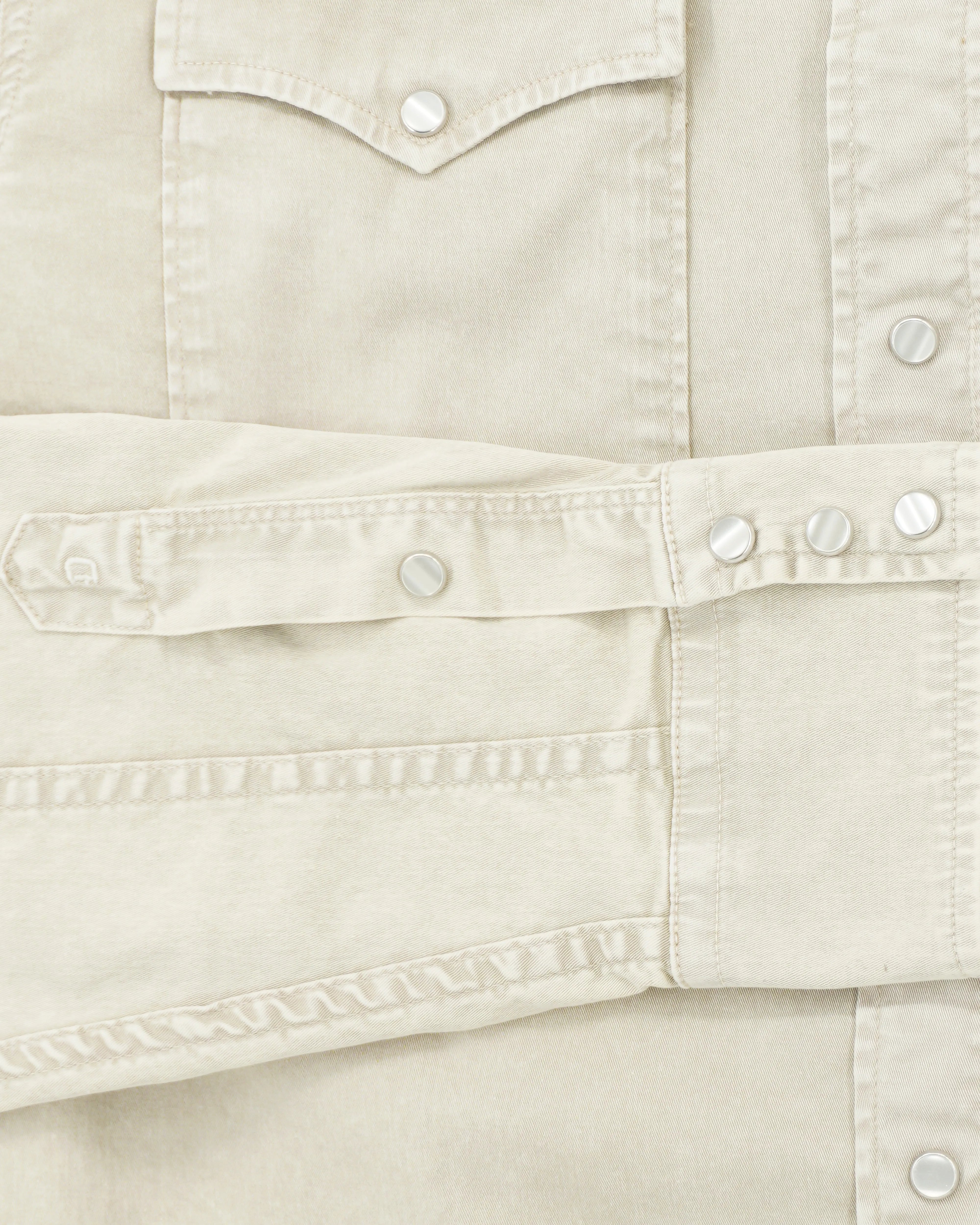 Dondup Western Shirt Garment Dyed Beige