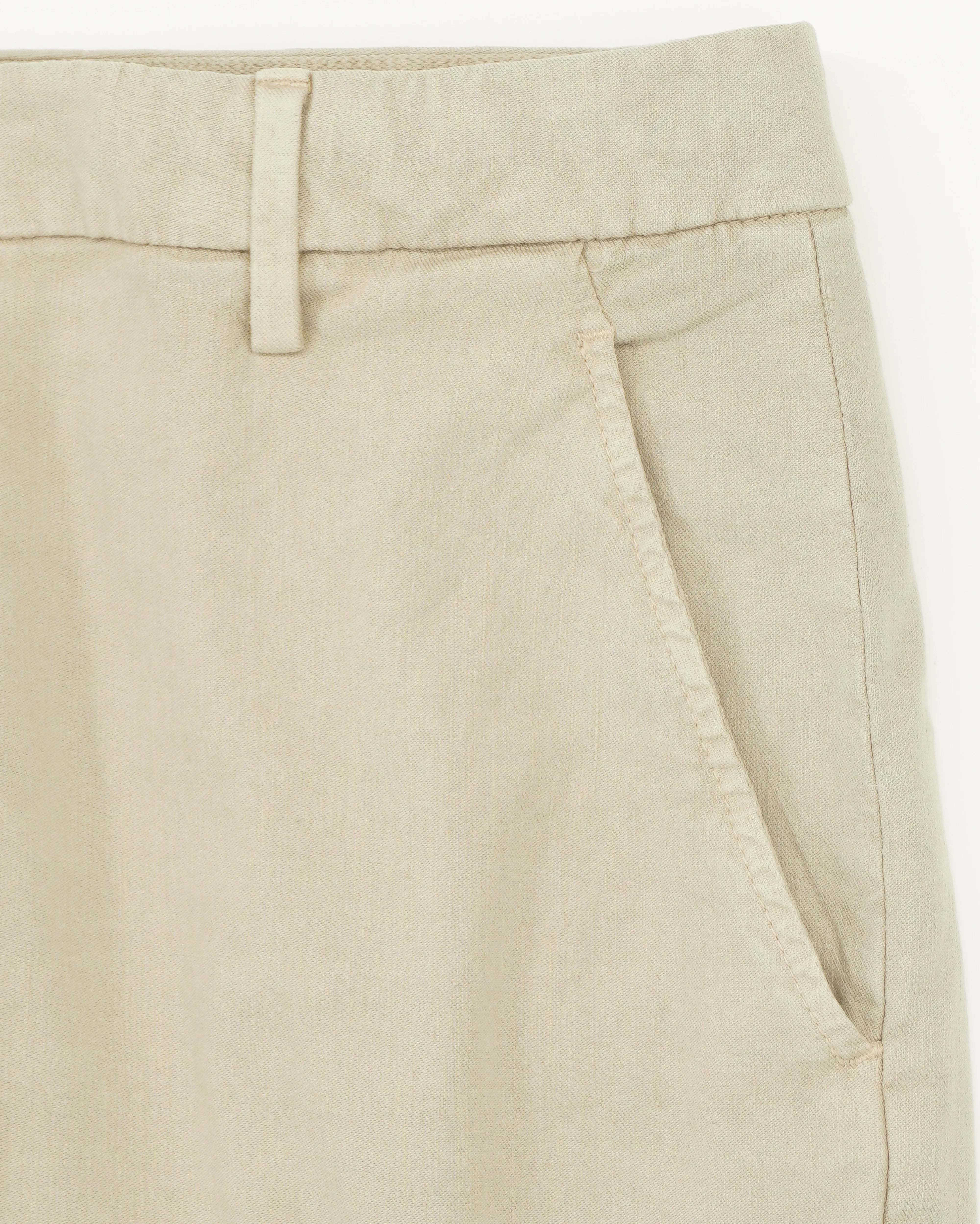 Dondup Spiritissimo Linen Blend Stretch Beige
