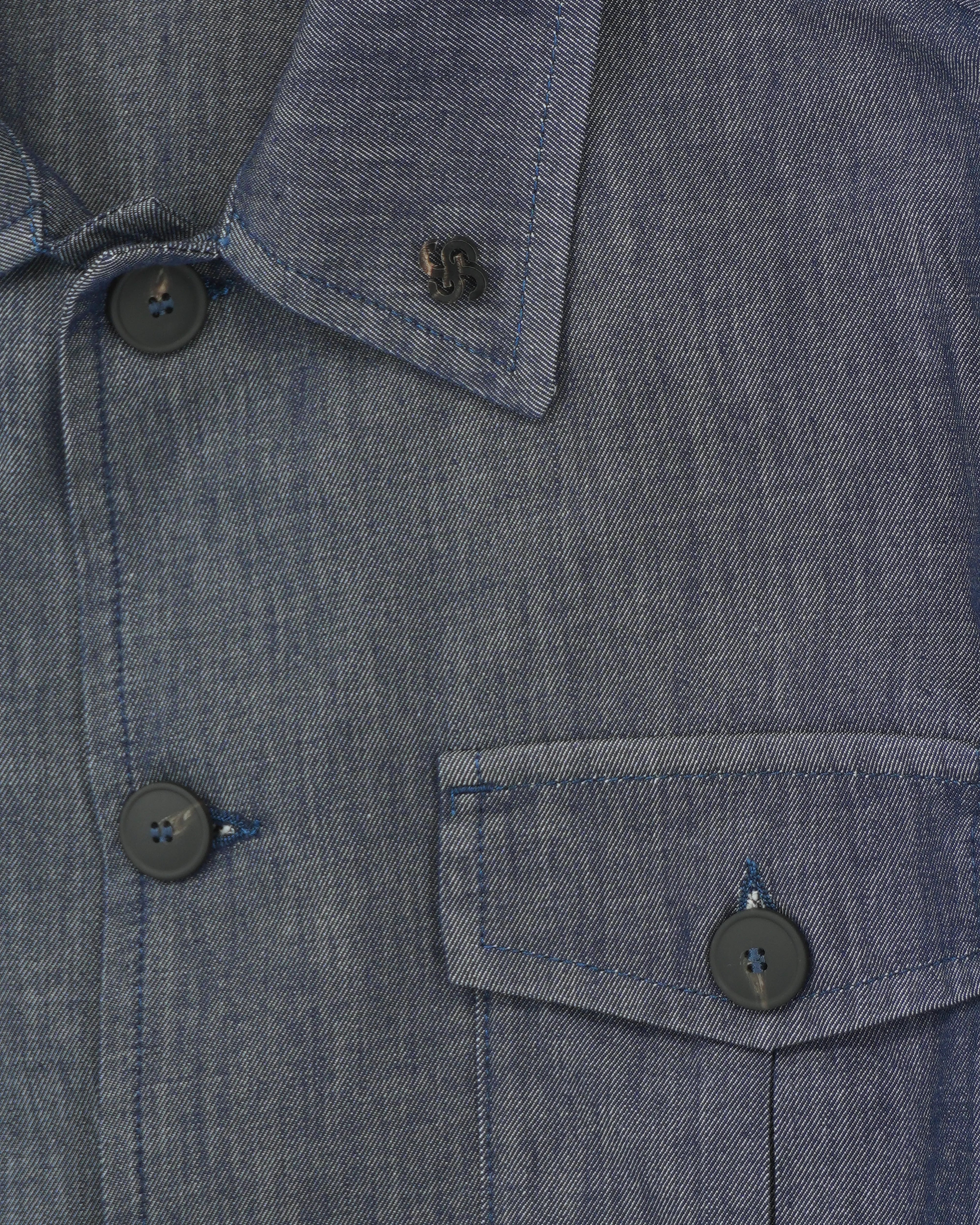 Gran Sasso Field Jacket Rinse Denim Dark Blue