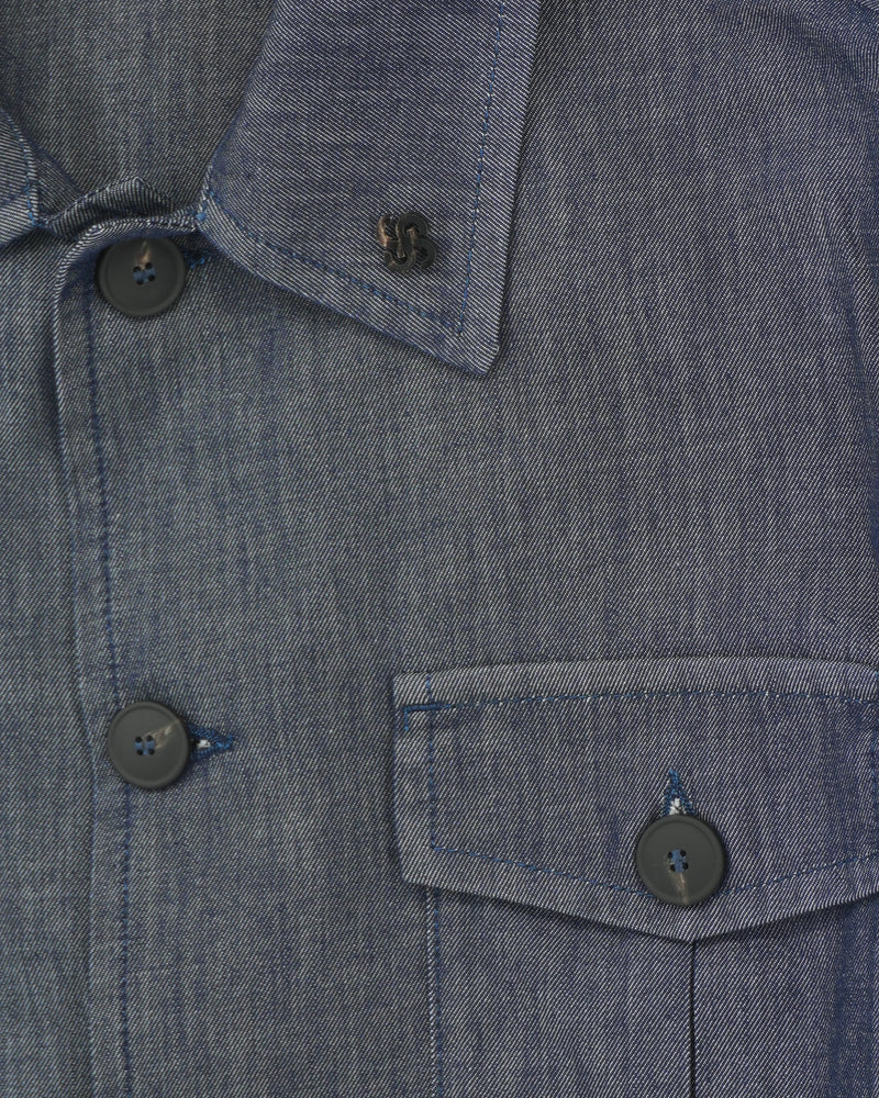 Gran Sasso Field Jacket Rinse Denim Dark Blue