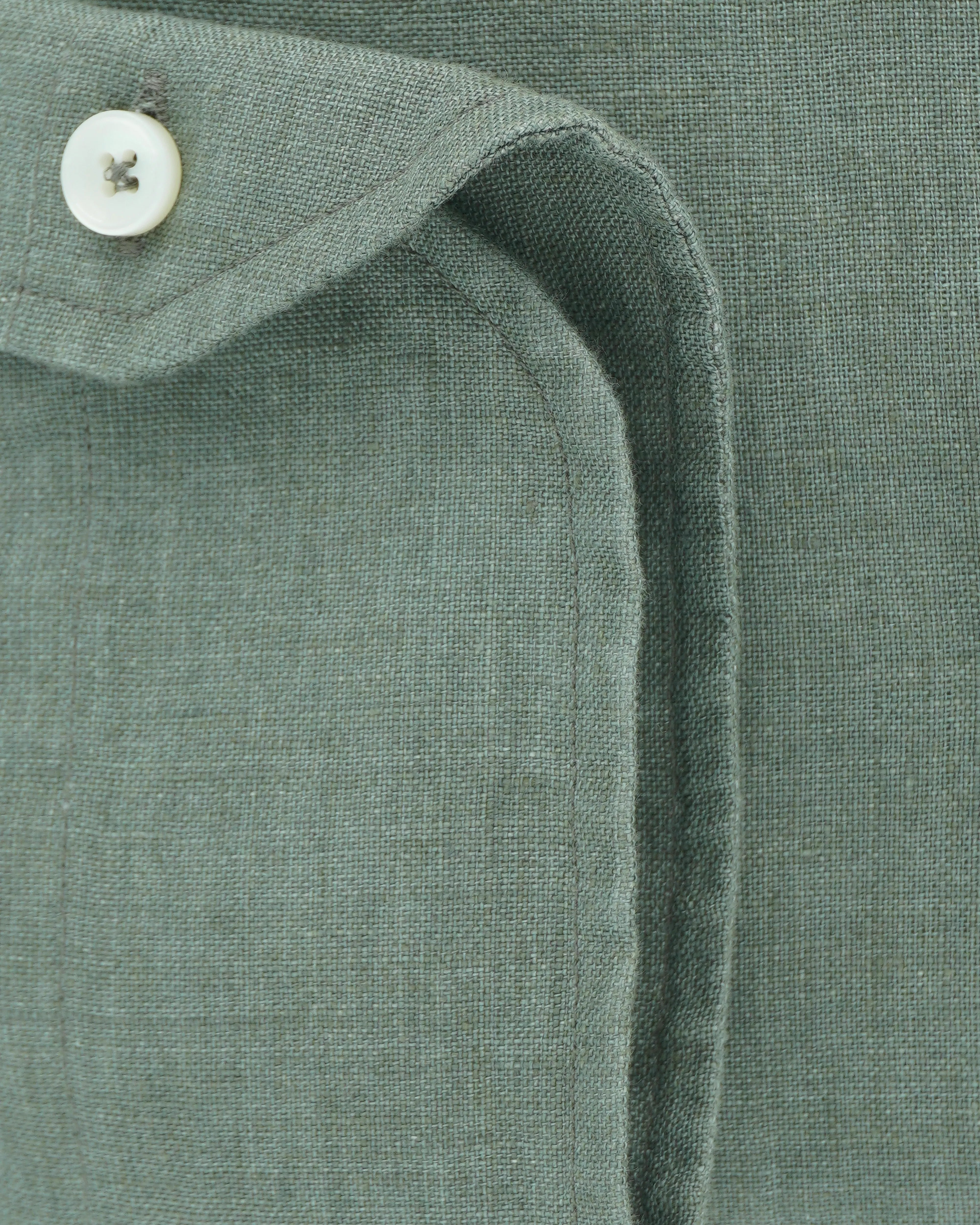 Xacus Shirt Pure Linen Regular Fit Green