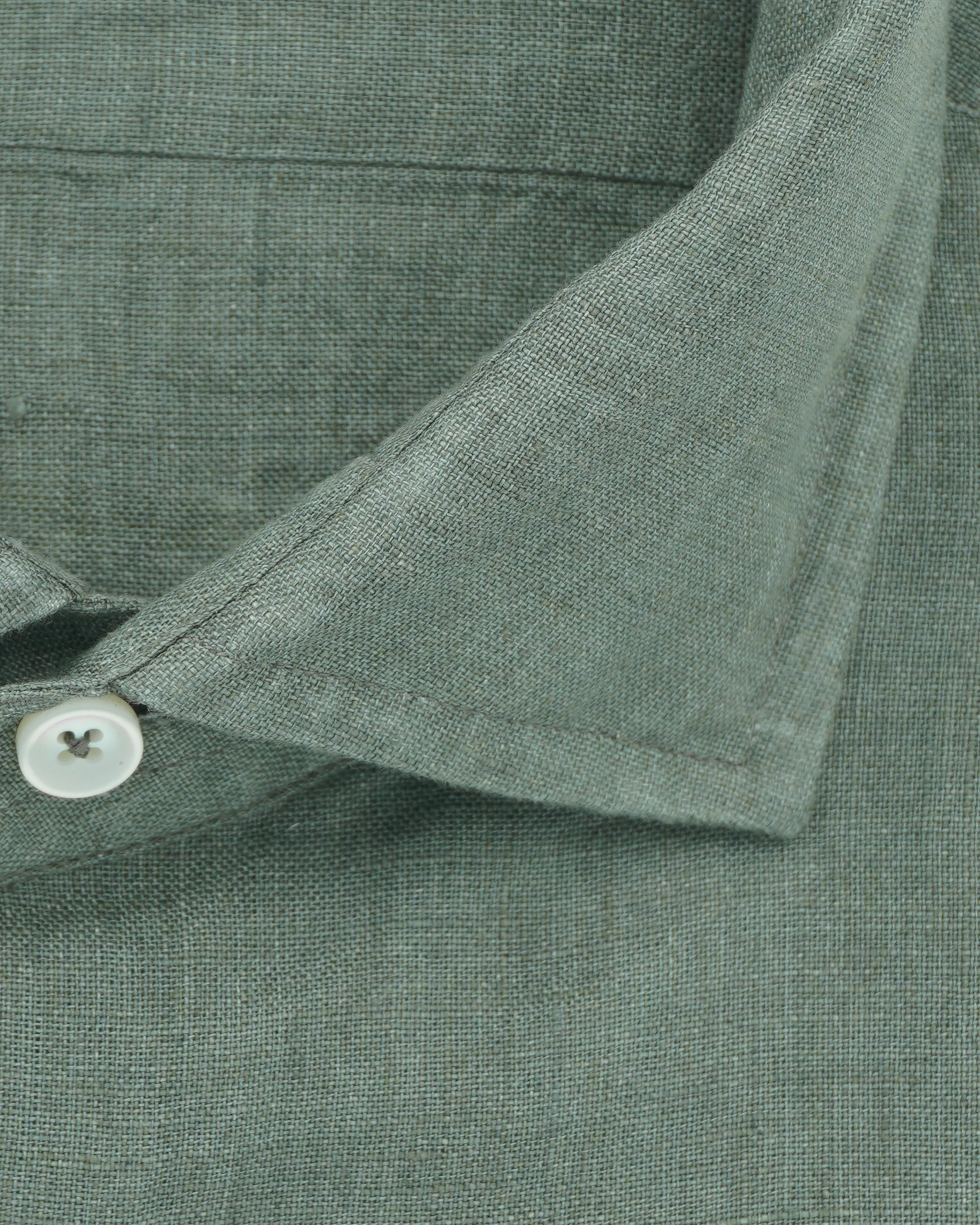 Xacus Shirt Pure Linen Regular Fit Green