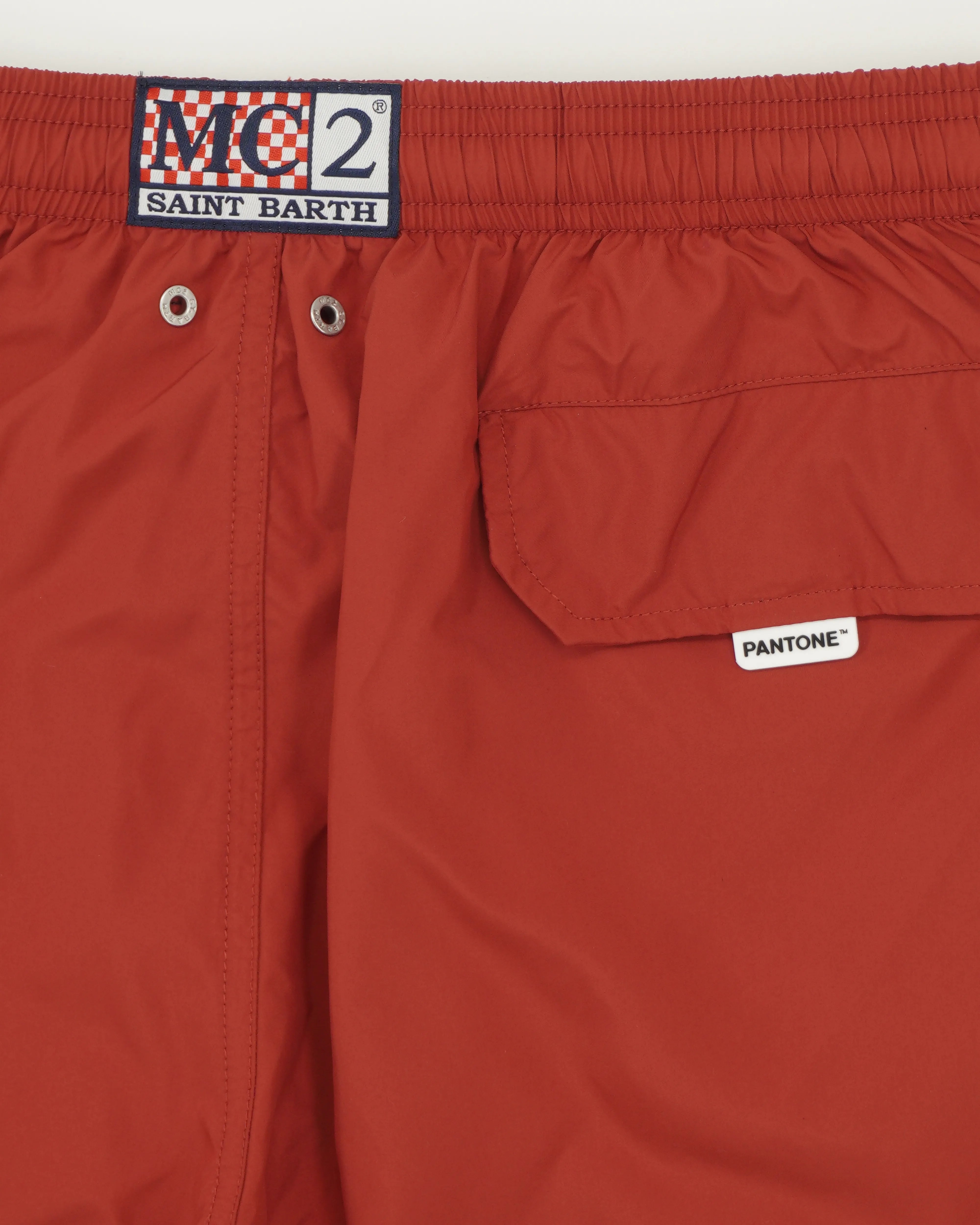 MC2 Saint Barth Swim Trunks Pantone Rhythmic Red