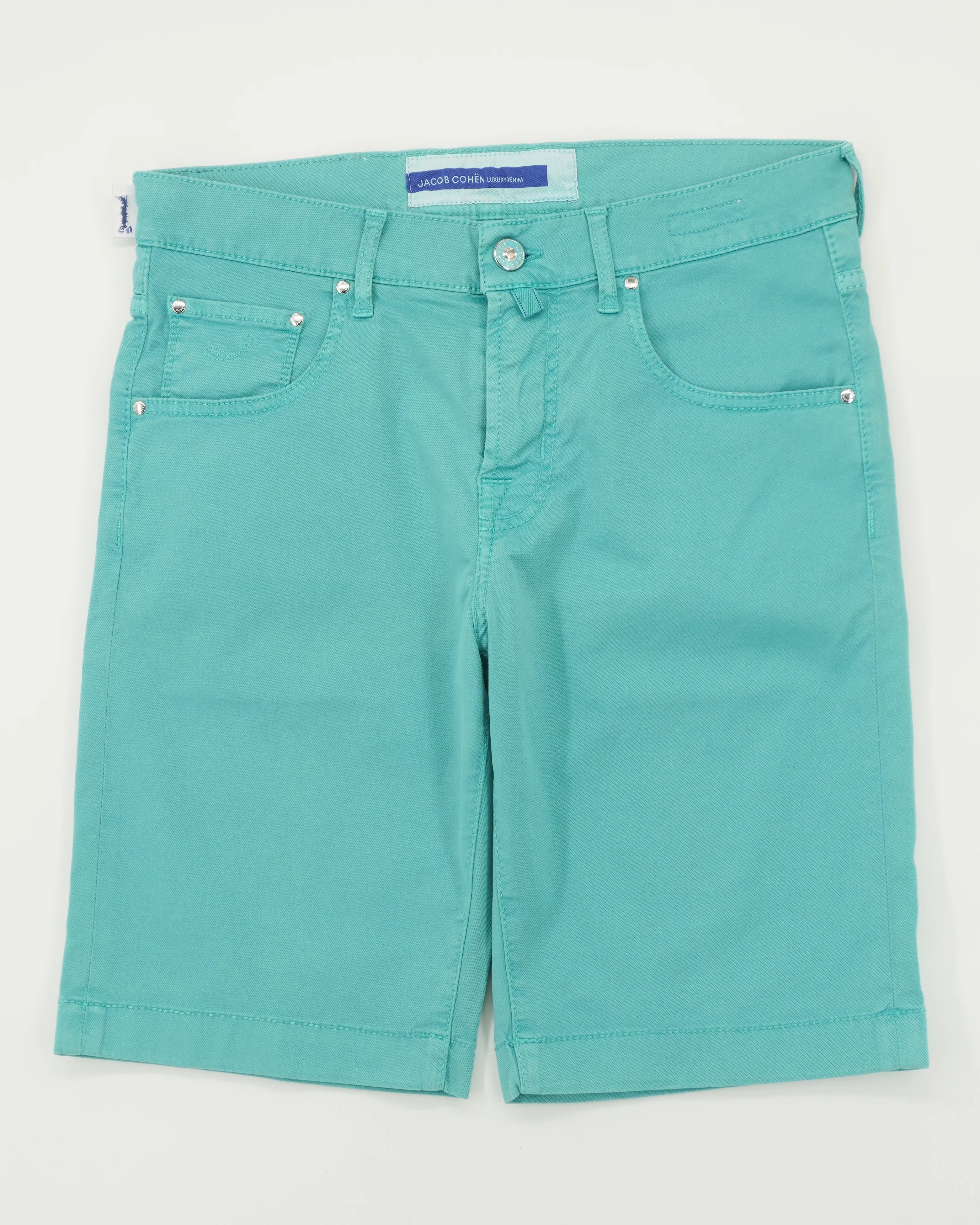 Jacob Cohen Shorts Nicolas Garment Dyed Turquoise