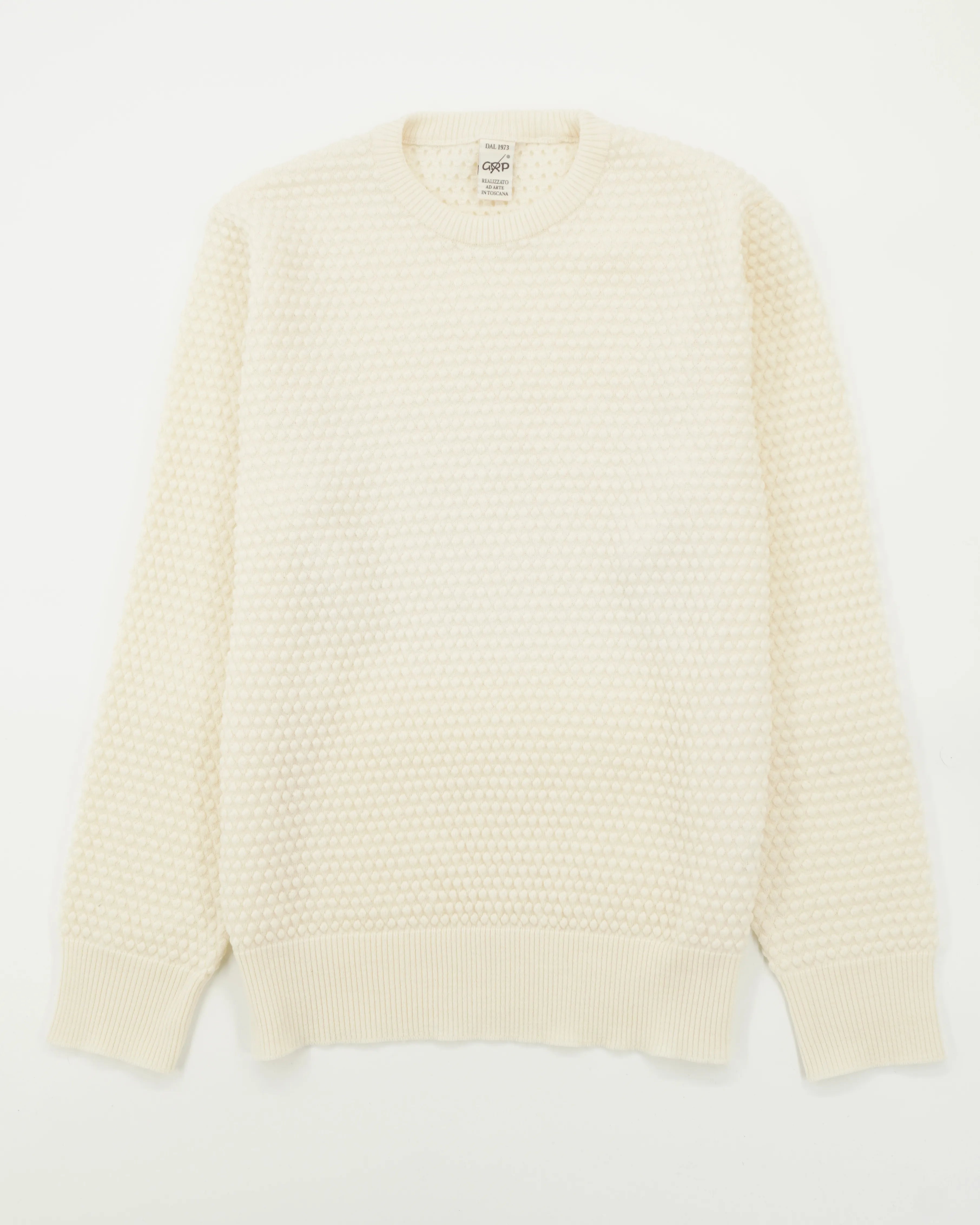 GRP Pullover Spotknit Pure Merino Cream