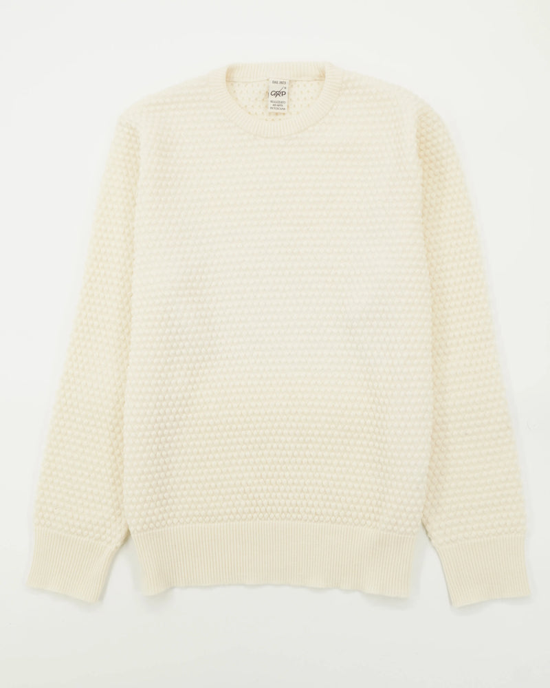 GRP Pullover Spotknit Pure Merino Cream