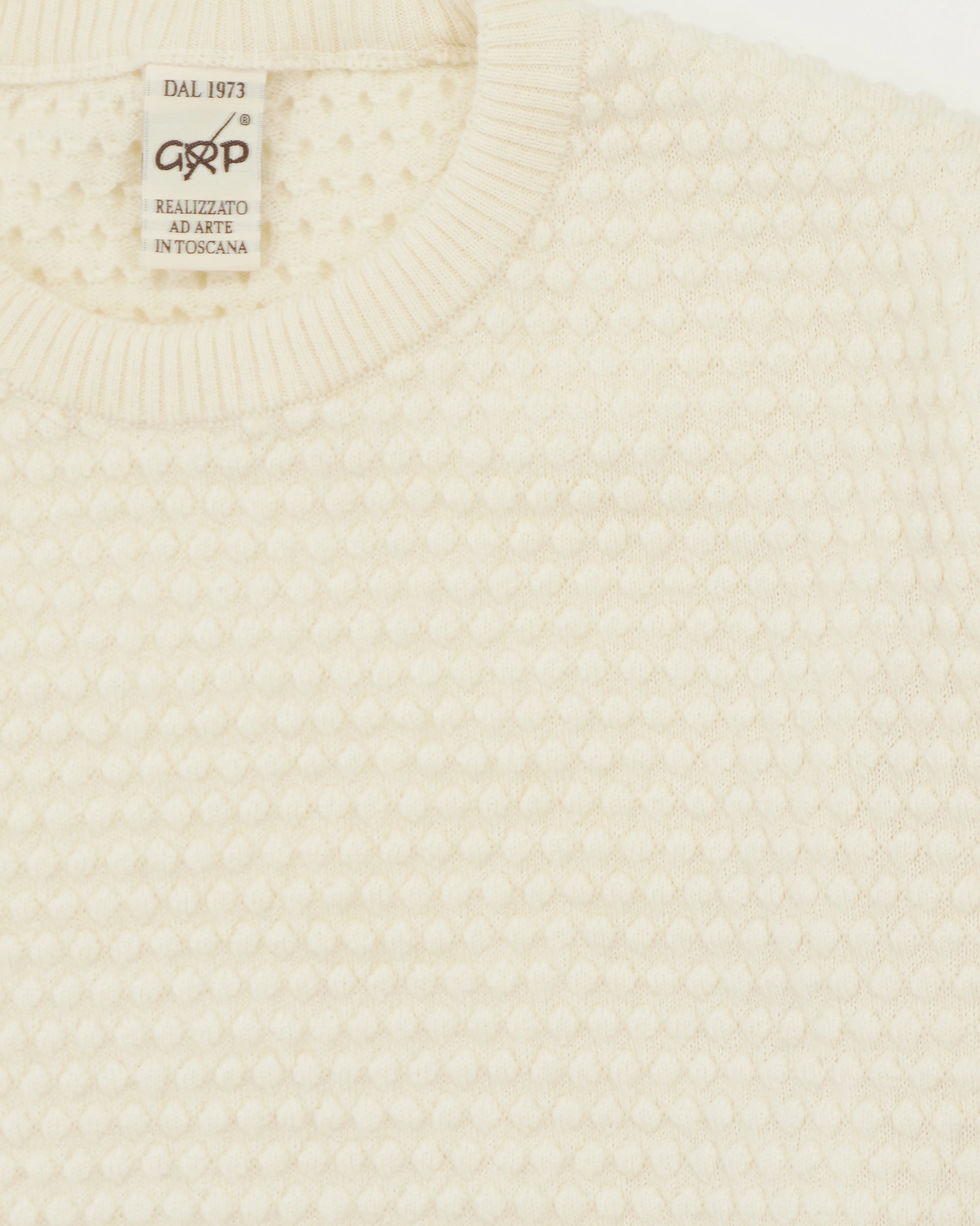 GRP Pullover Spotknit Pure Merino Cream