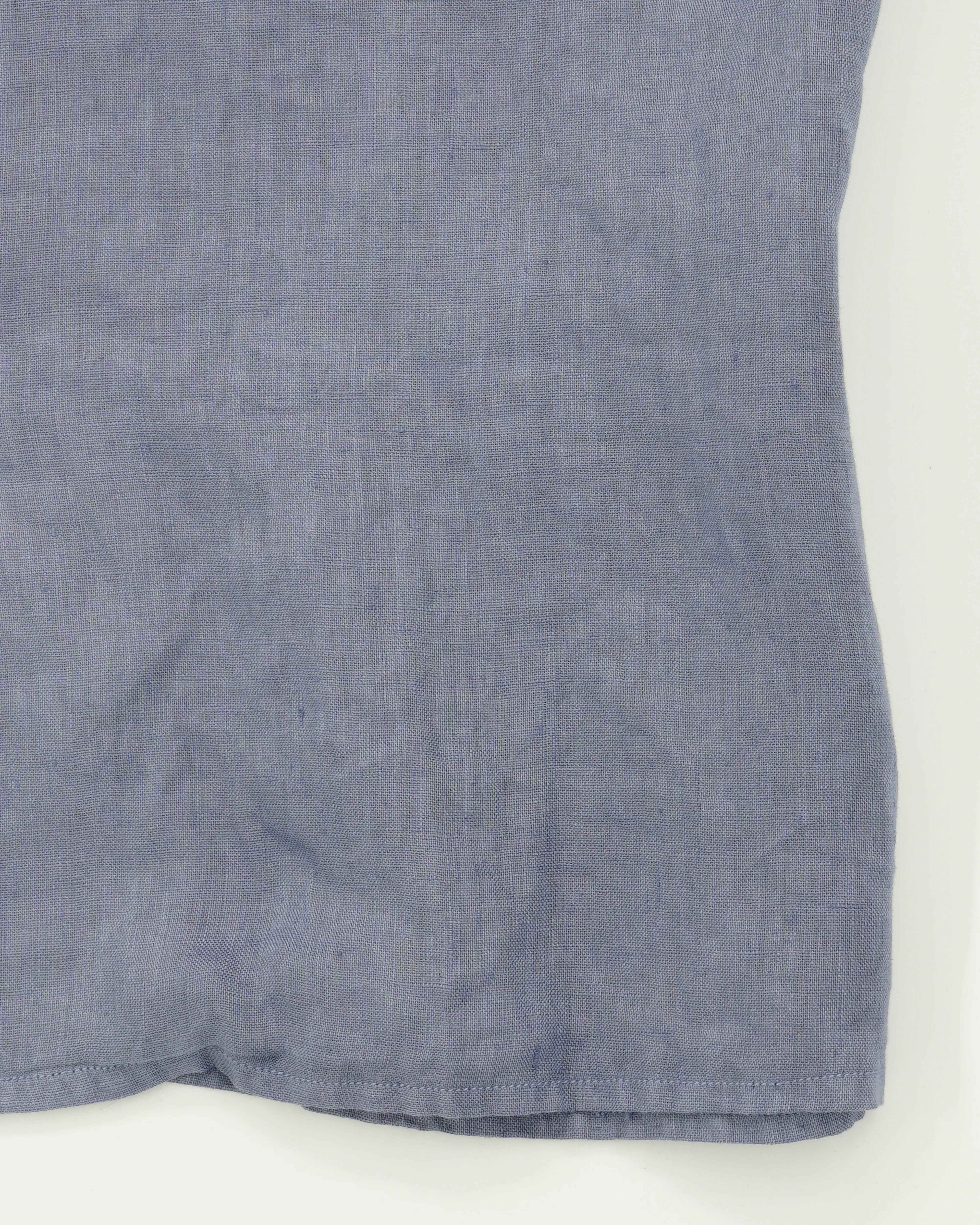 Altea Resort Shirt Pure Linen Medium Blue