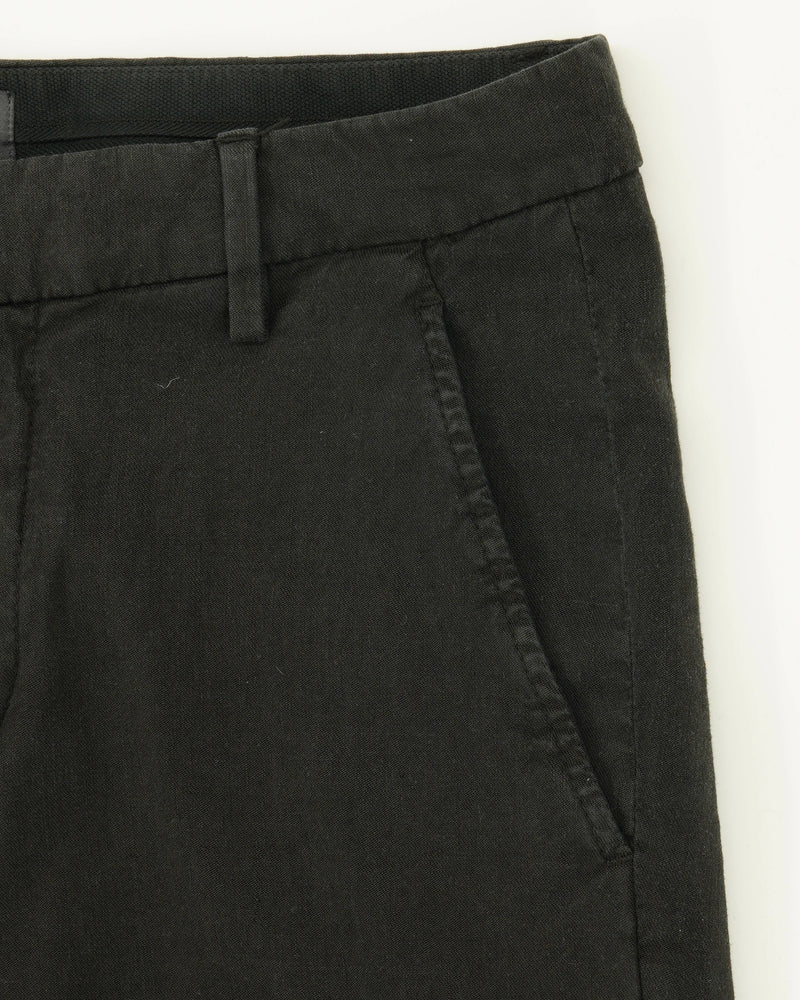 Dondup Gaubert Linen Blend Stretch Black