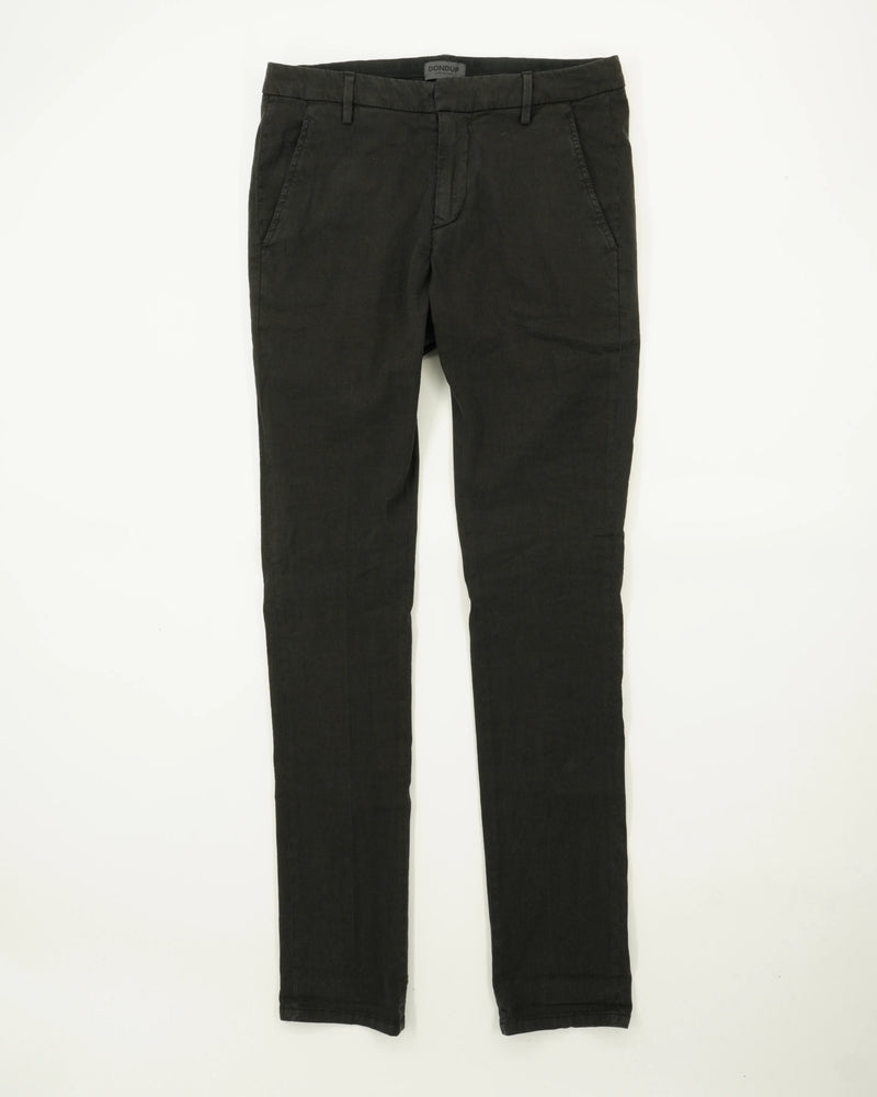 Dondup Gaubert Linen Blend Stretch Black