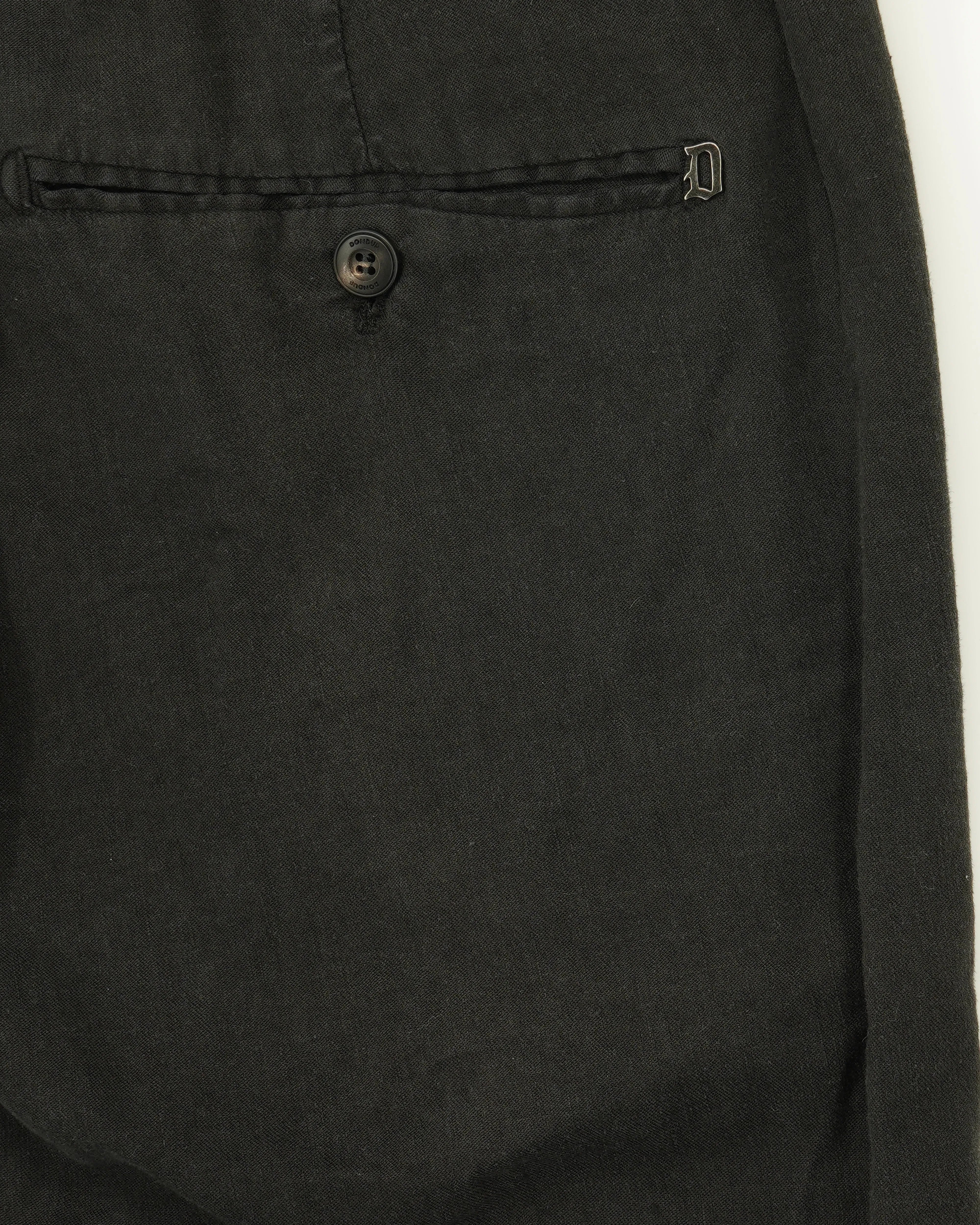 Dondup Gaubert Linen Blend Stretch Black