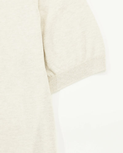 Gran Sasso Knitted T-Shirt Fresh Cotton Stone