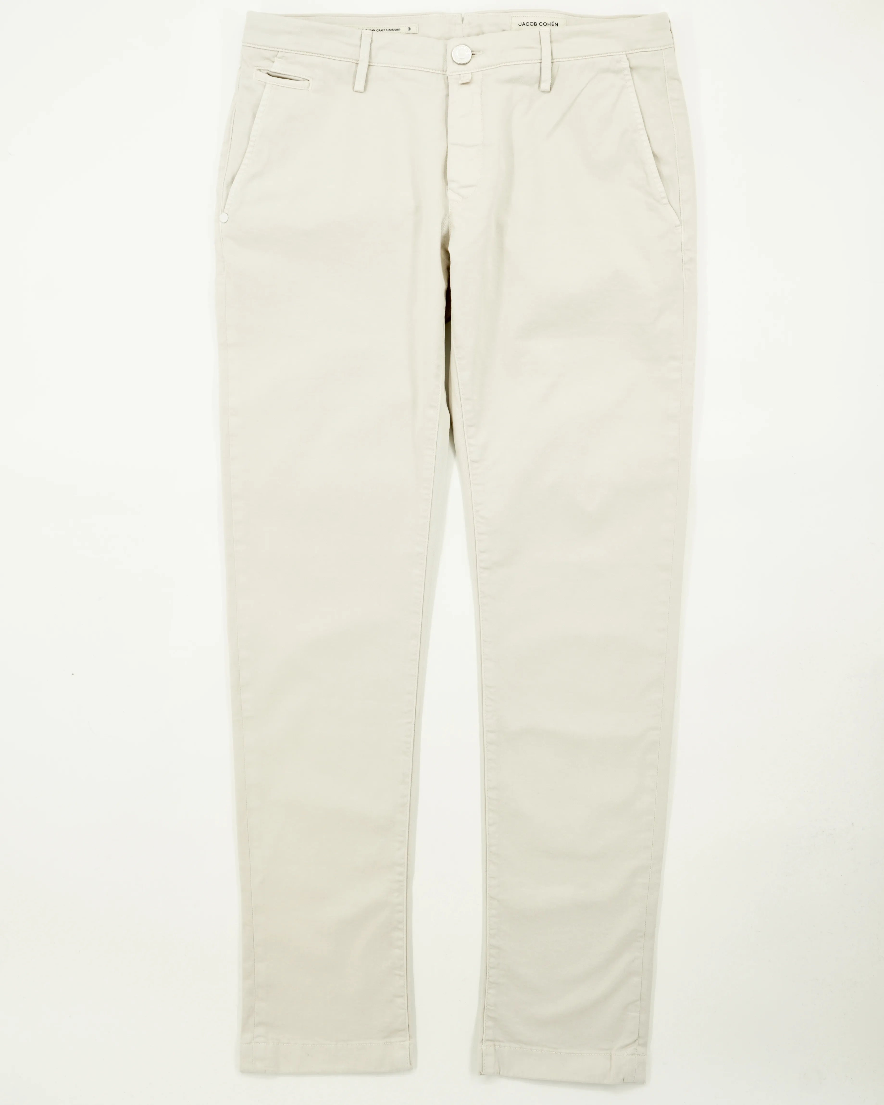 Jacob Cohen Bobby Gabardine Stretch Off White