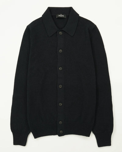 Gran Sasso Cardigan Cotton Cashmere Navy