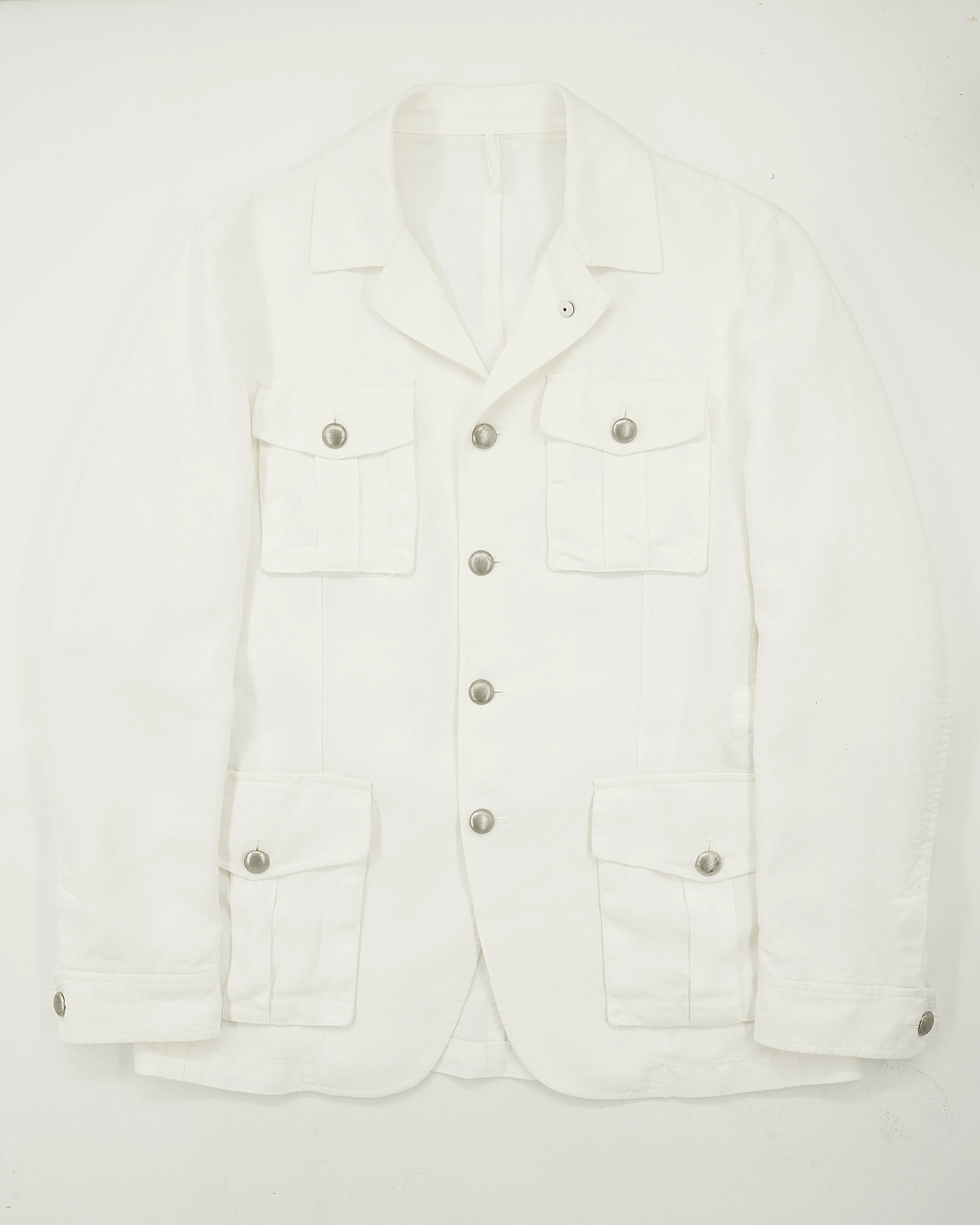 LBM Safari Jacket Pure Linen White